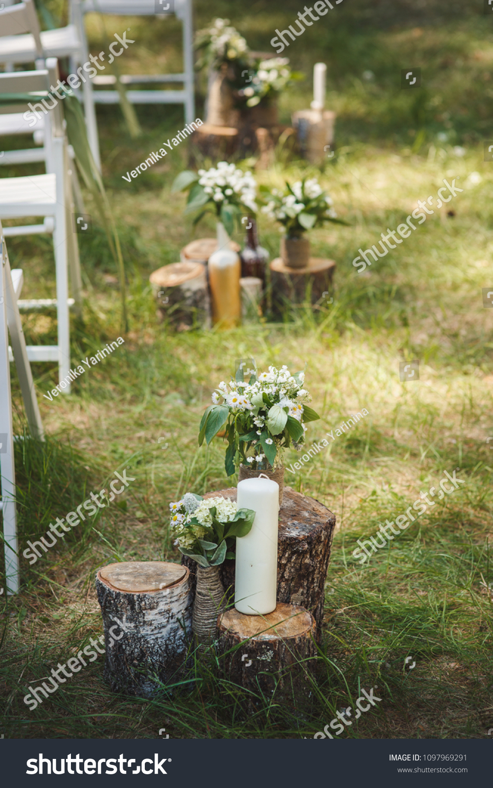 Rustic Wedding Wedding Decor Wedding Forest Stock Photo Edit Now