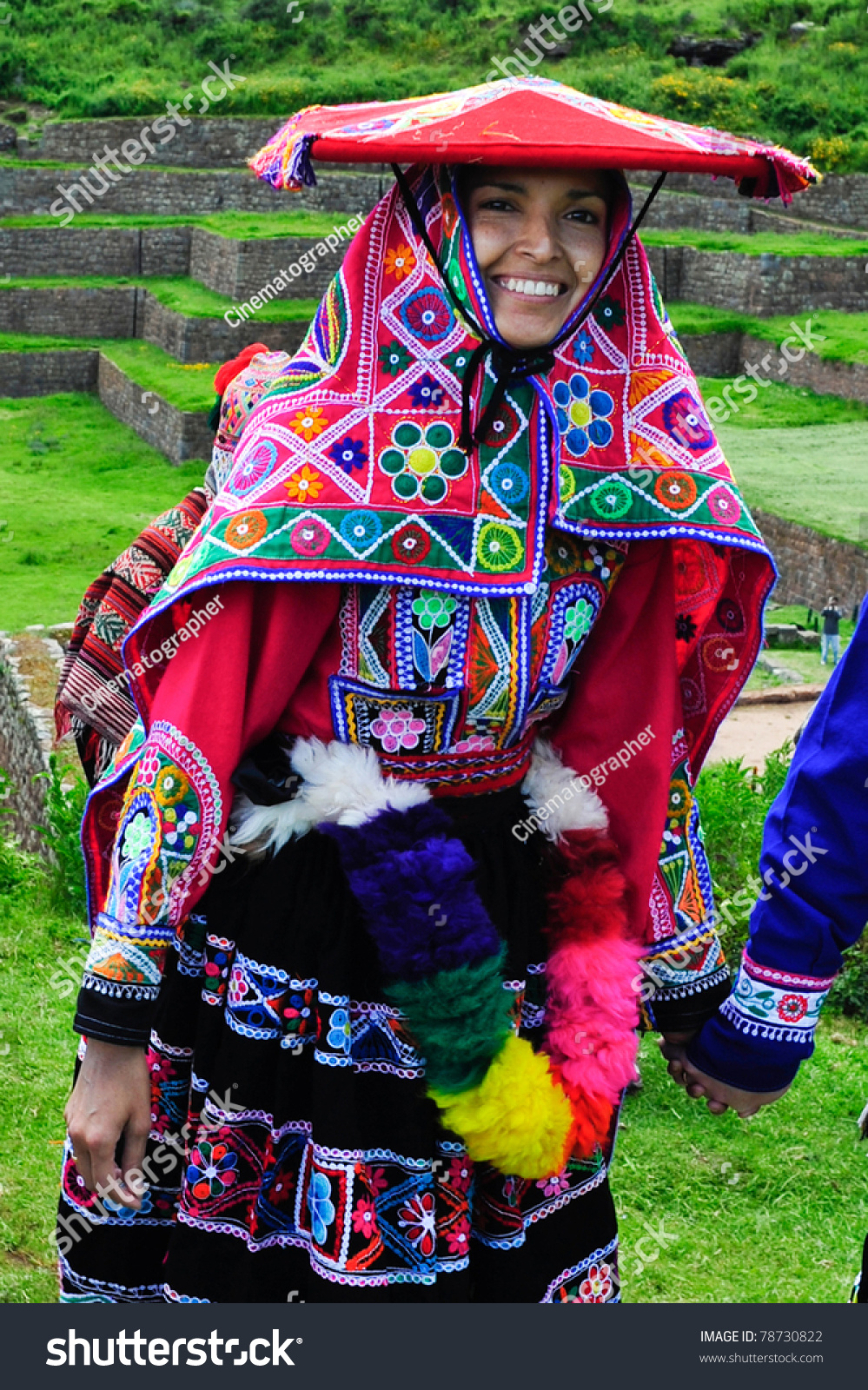 Sacred Valley, Peru - March 09: Traditional Peruvian Bride During ...