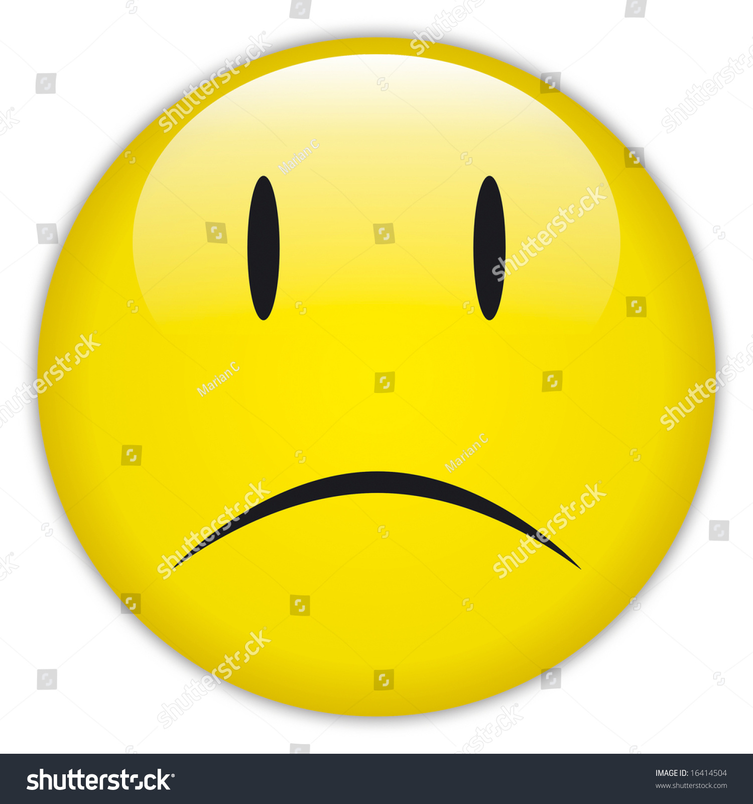 Sad Face Design Stock Photo 16414504 : Shutterstock