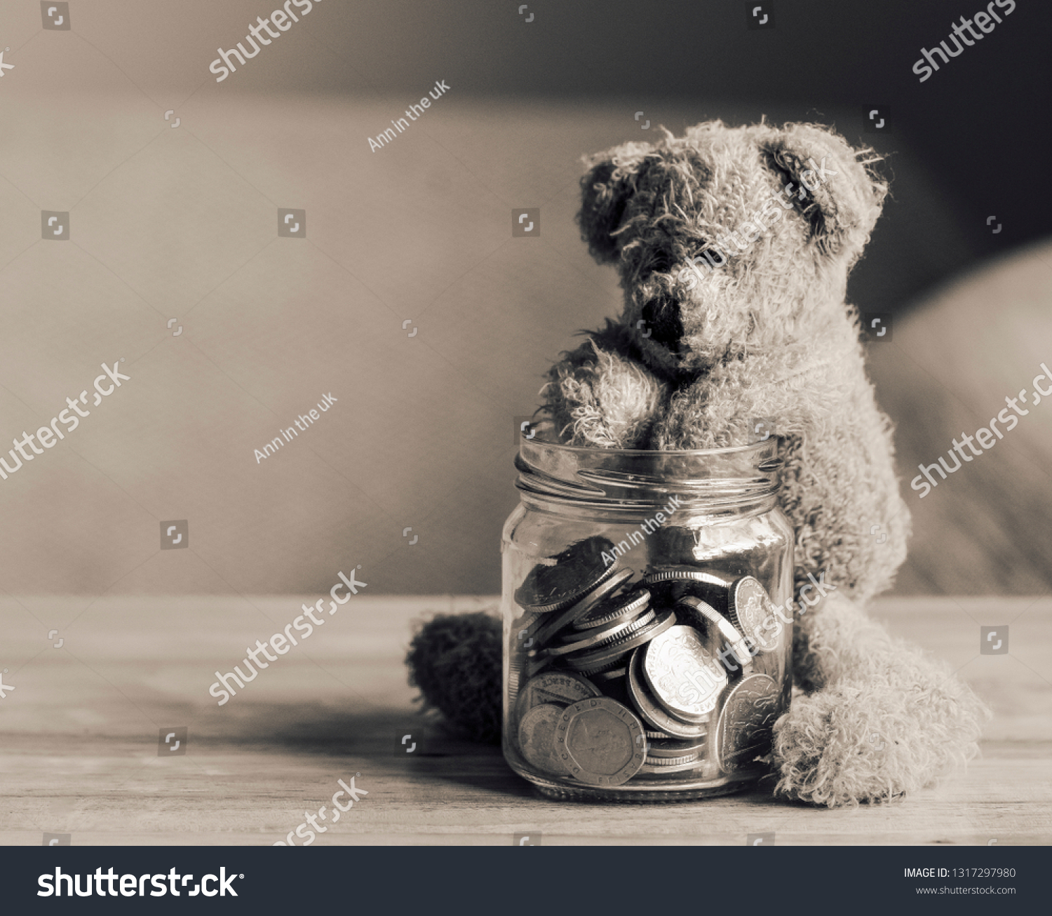 teddy bear with human face