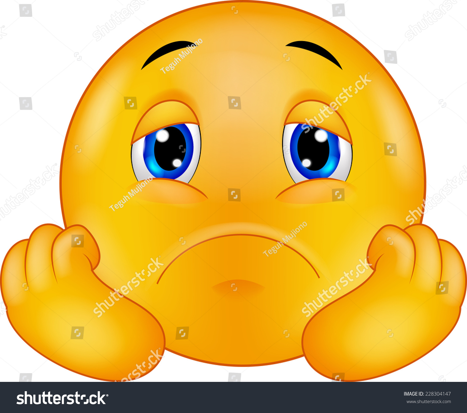 Sad Smiley Emoticon Stock Illustration 228304147 - Shutterstock