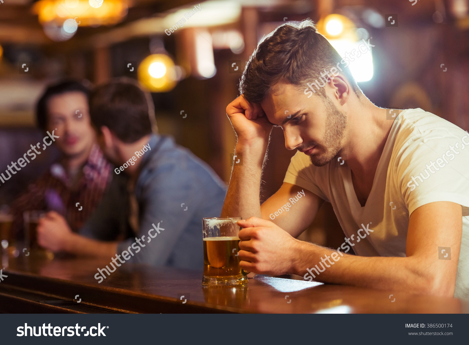 Lonely man at bar Stock Photos, Images & Photography | Shutterstock