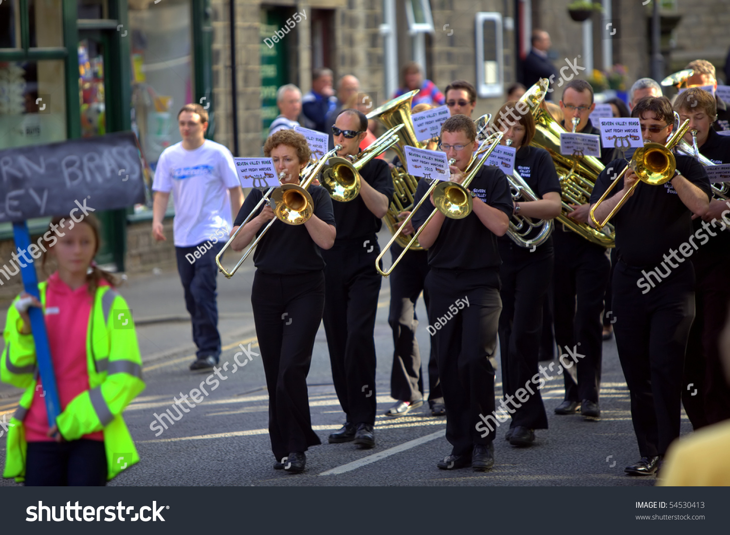 Saddleworth England May 28 Band Marching Stock Photo 54530413 ...