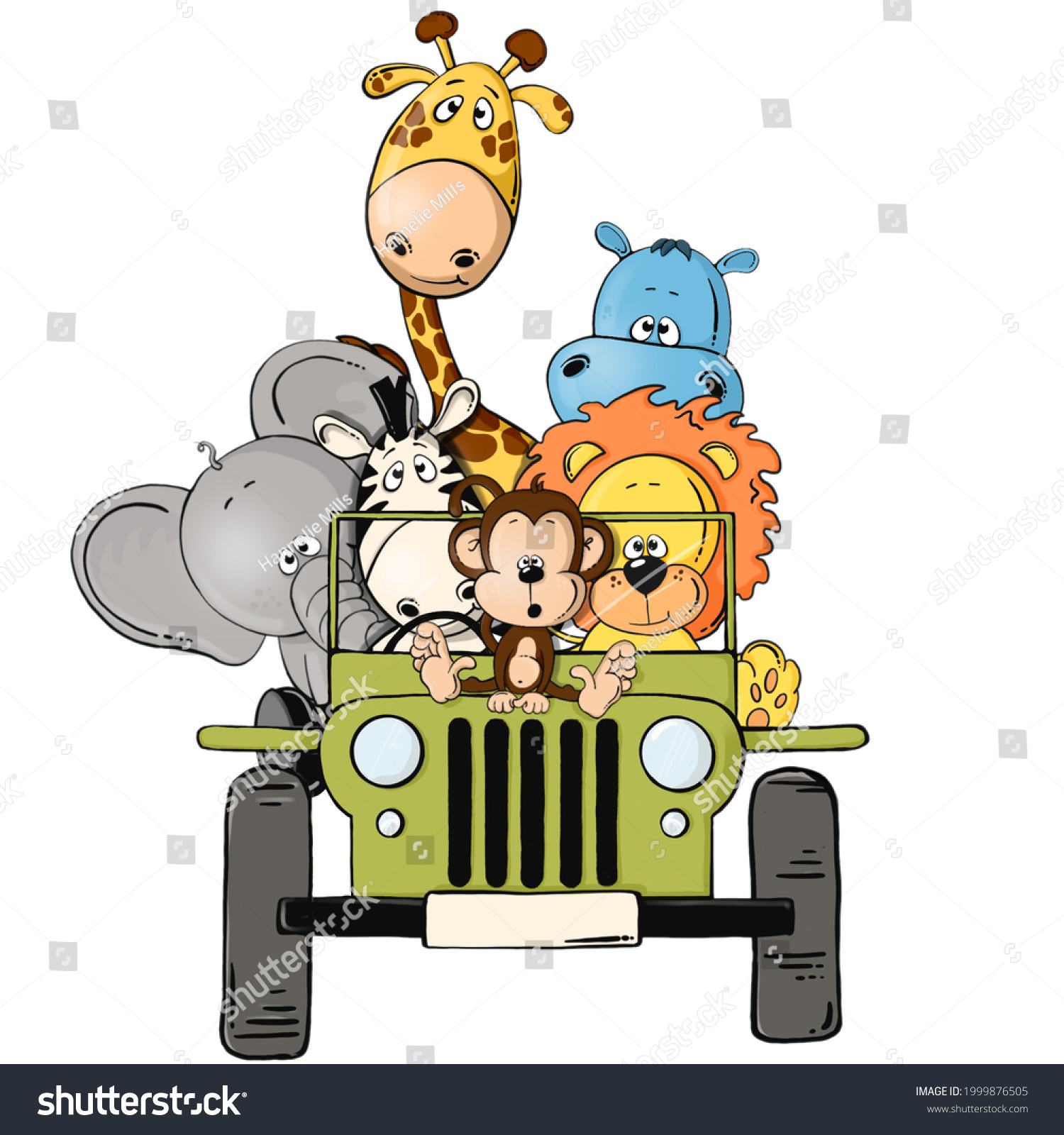 jeep safari clipart