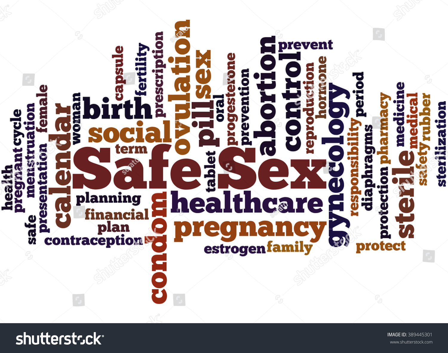 Safe Sex Word Cloud Concept On 库存插图 389445301 Shutterstock 9651