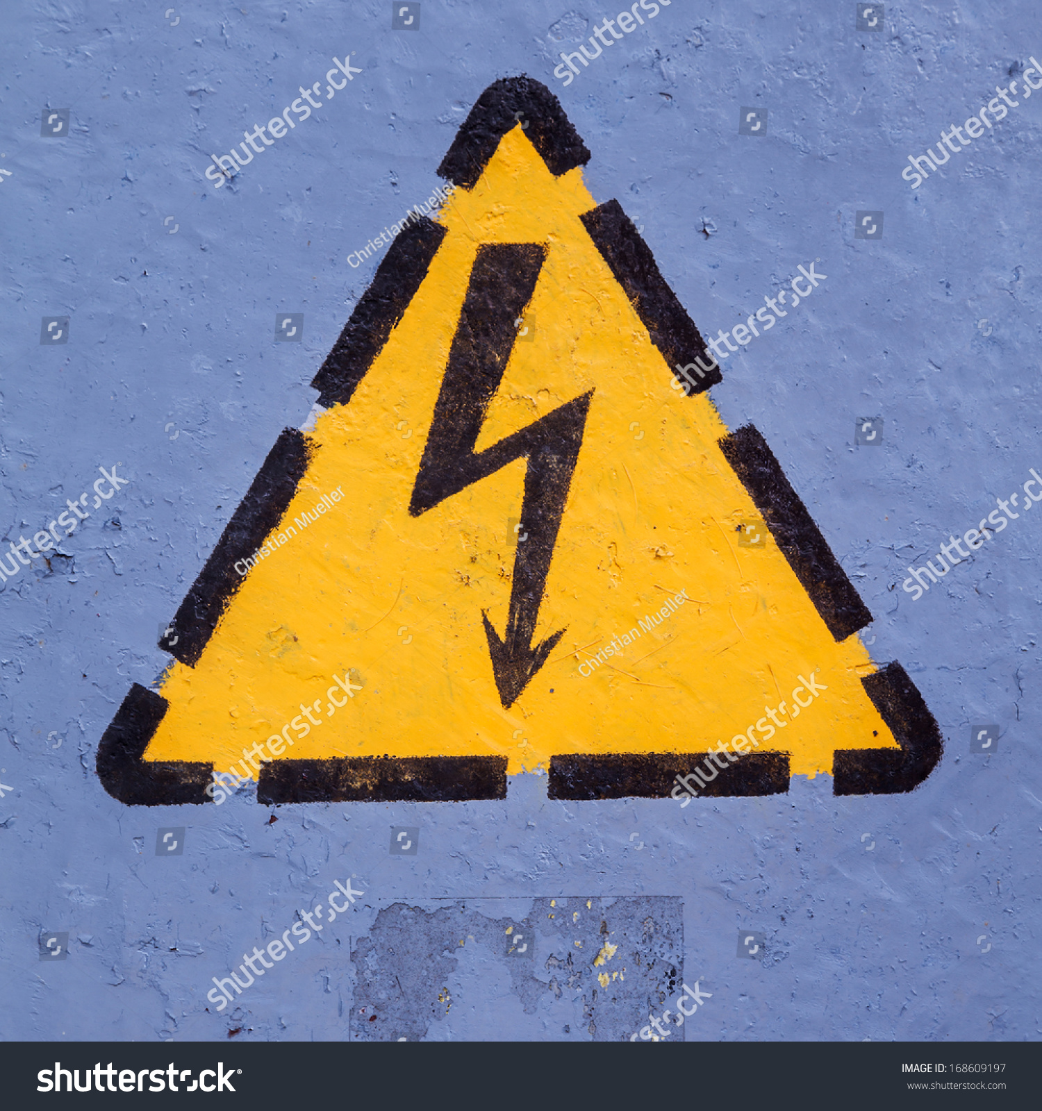 Safety Alert Symbol Lightning Bolt On Stock Photo 168609197 Shutterstock