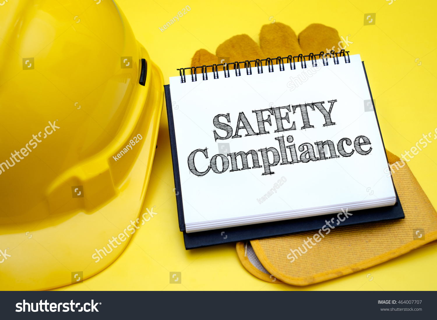 Safety Compliance Safety Health Workplace Concepts Stock Photo 