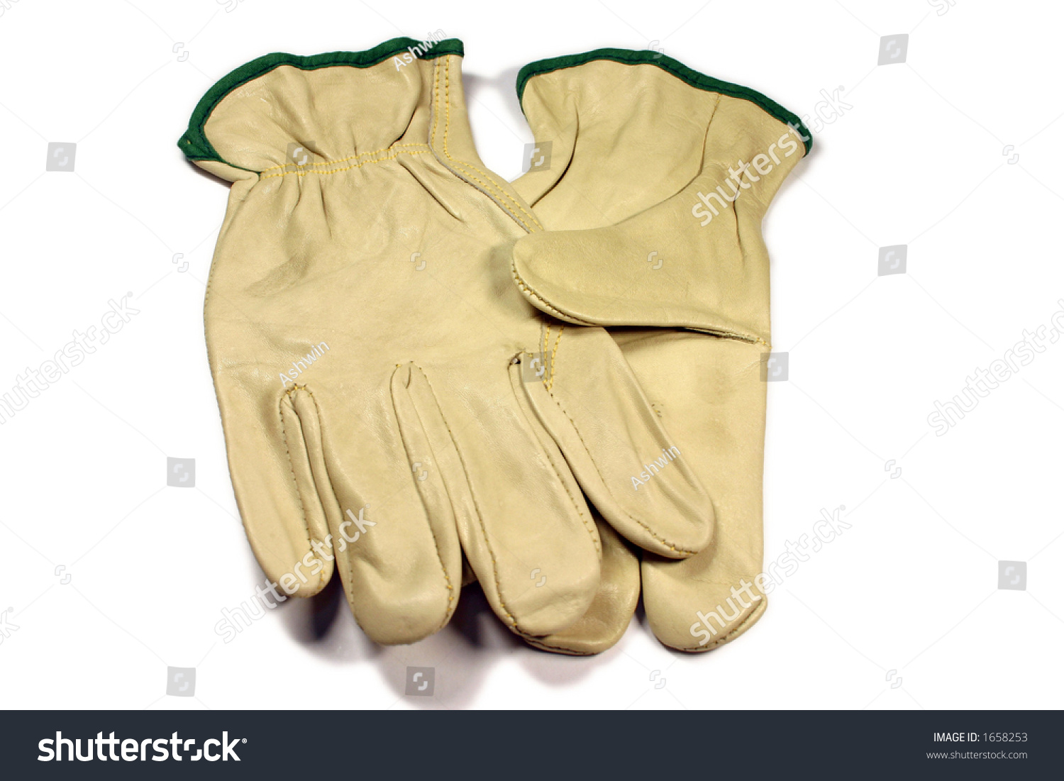 Safety Gloves, Multipurpose Leather Gloves Stock Photo 1658253 ...