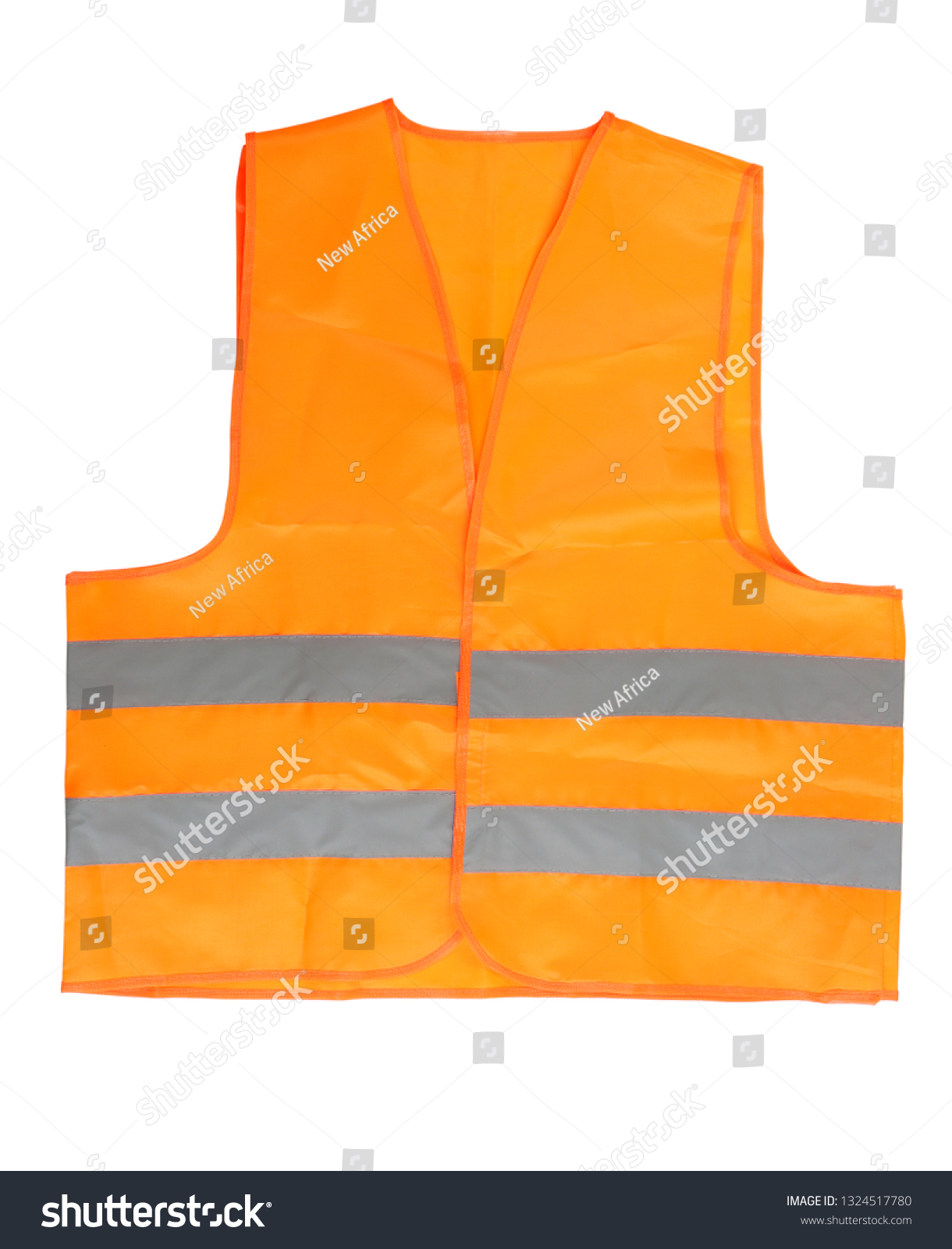 Safety Vest On White Background Top Stock Photo 1324517780 | Shutterstock