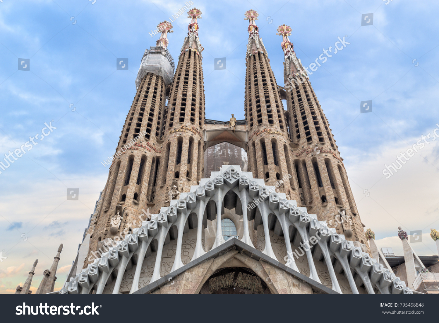 Sagrada Familia Church Barcelona By Gaudi Stock Photo Edit Now