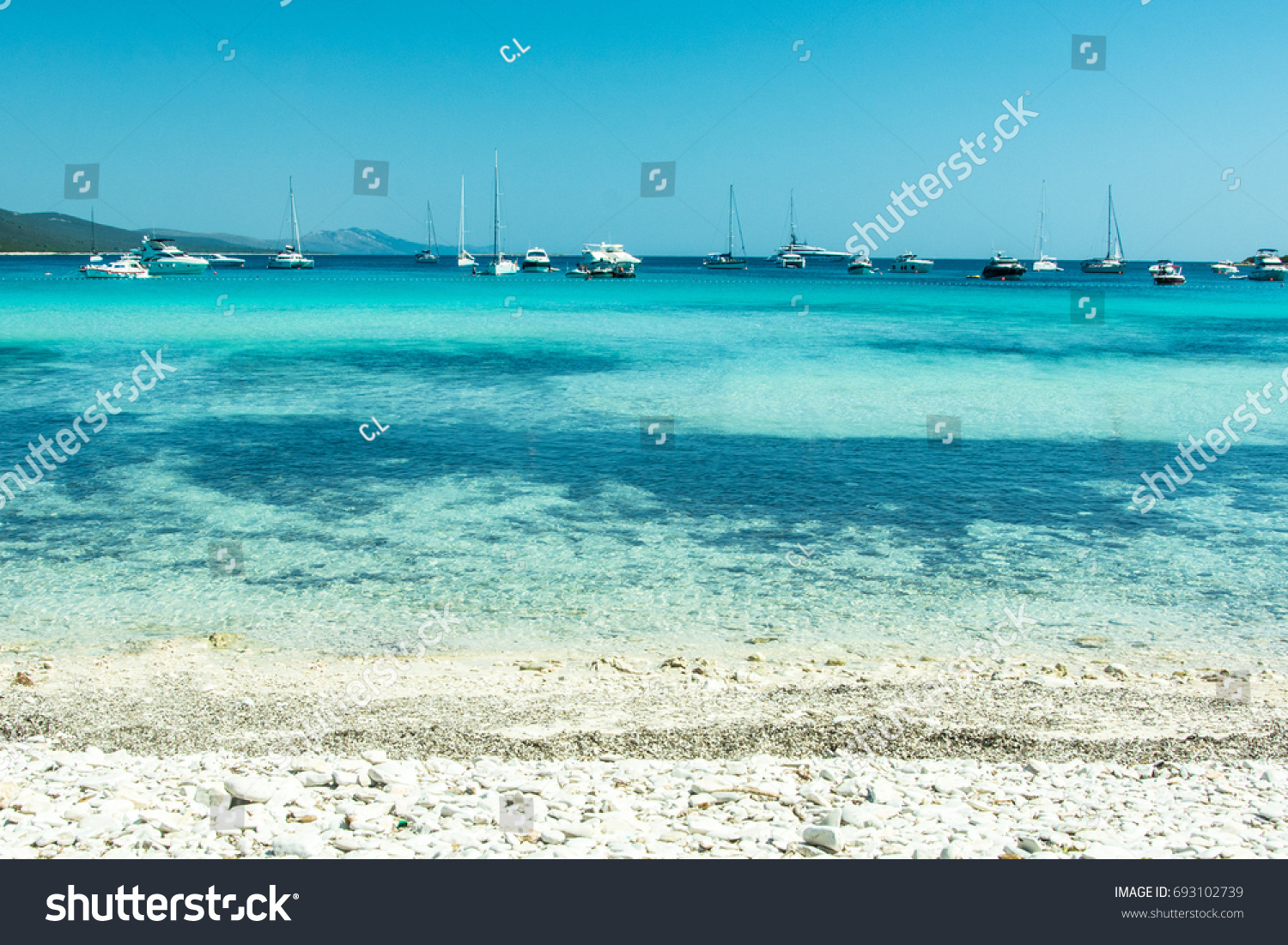 Saharun Sakarun Beach Croatia Stock Photo Edit Now 693102739