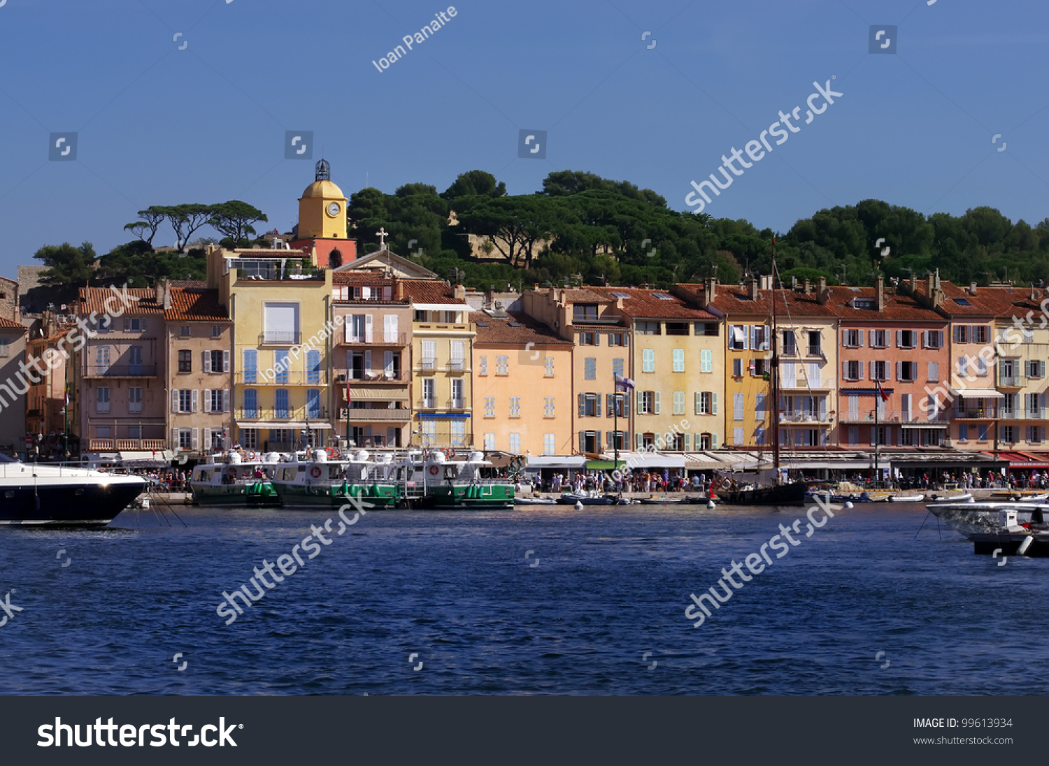 Saint Tropez Coastline Of Mediterranean Sea, France Stock Photo ...