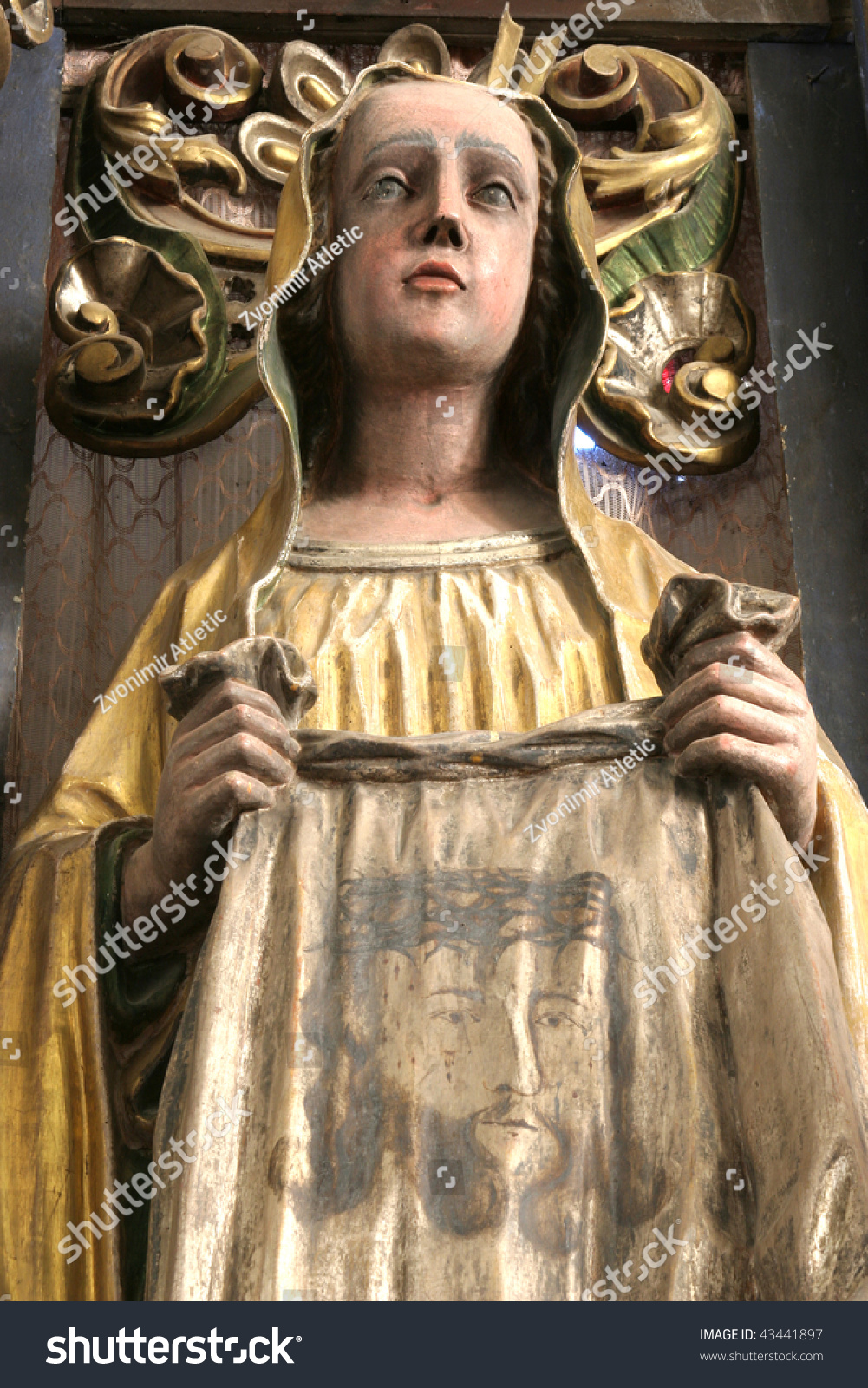 Saint Veronica And Her Veil Stock Photo 43441897 : Shutterstock