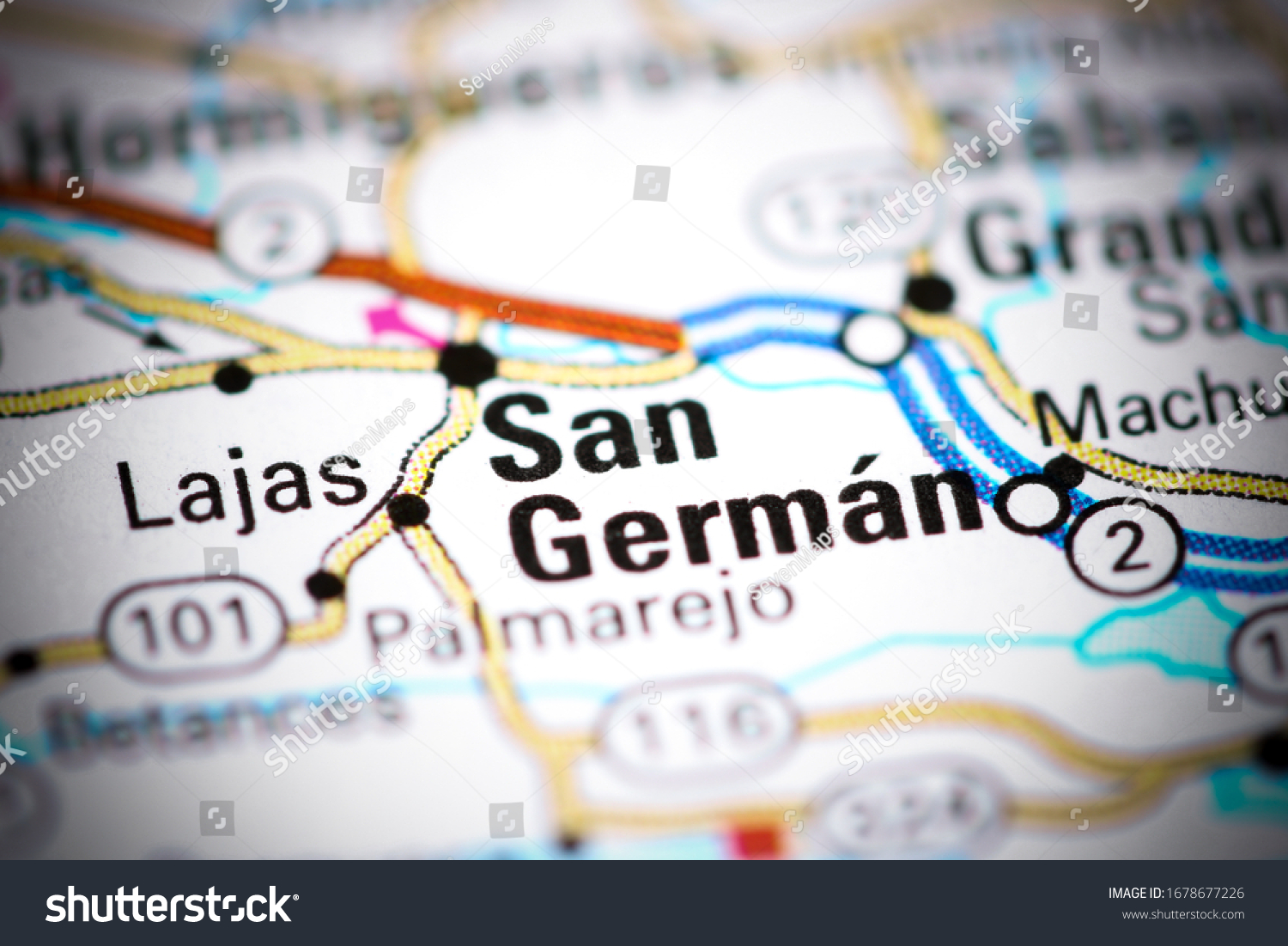 San German Puerto Rico Map San German Puerto Rico On Map Stock Photo 1678677226 | Shutterstock