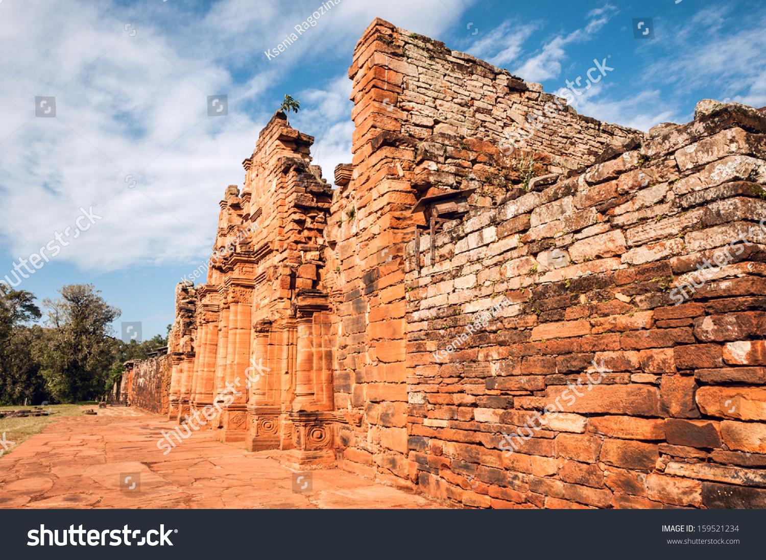 San Ignacio-Mini Mission Founded In 1632 By The Jesuits, Misiones ...