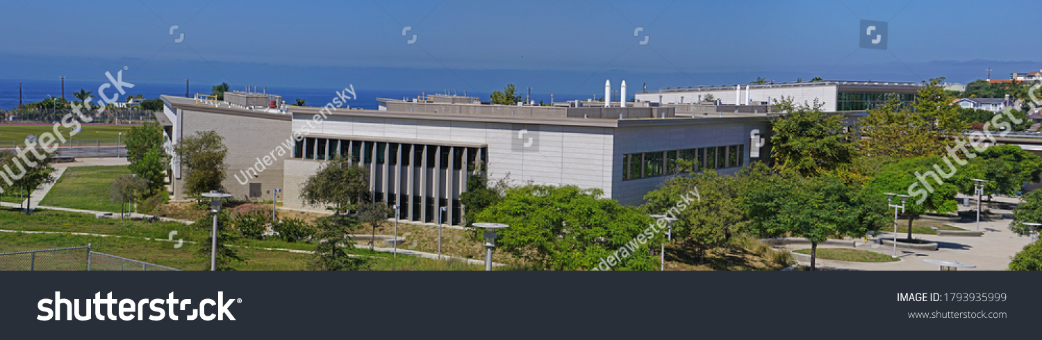 7 Im Genes De San Pedro High School Im Genes Fotos Y Vectores De   Stock Photo San Pedro California Usa August San Pedro High School Olguin Campus Panorama Part Of 1793935999 