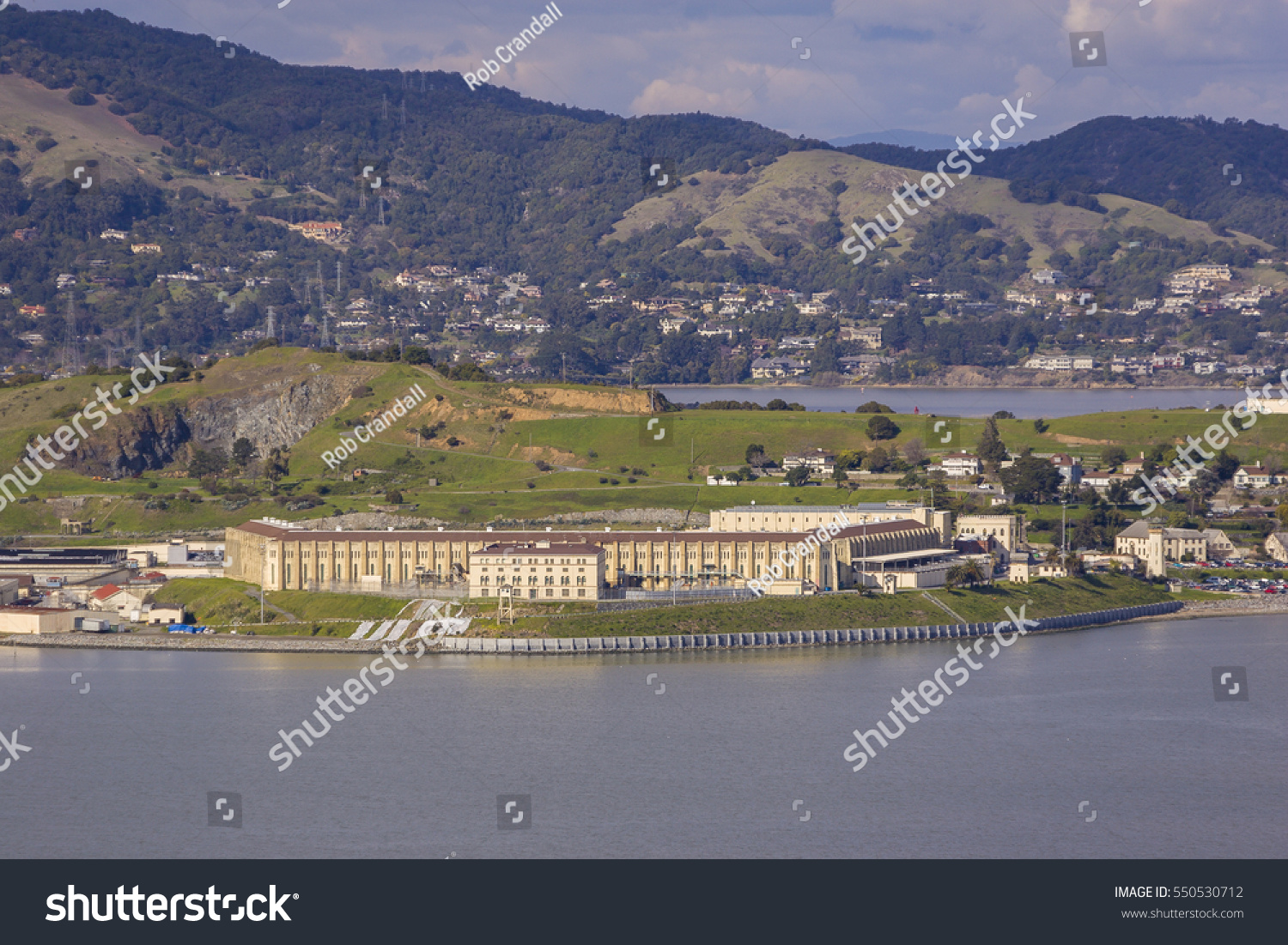 San Quentin State Prison aerial view poster 