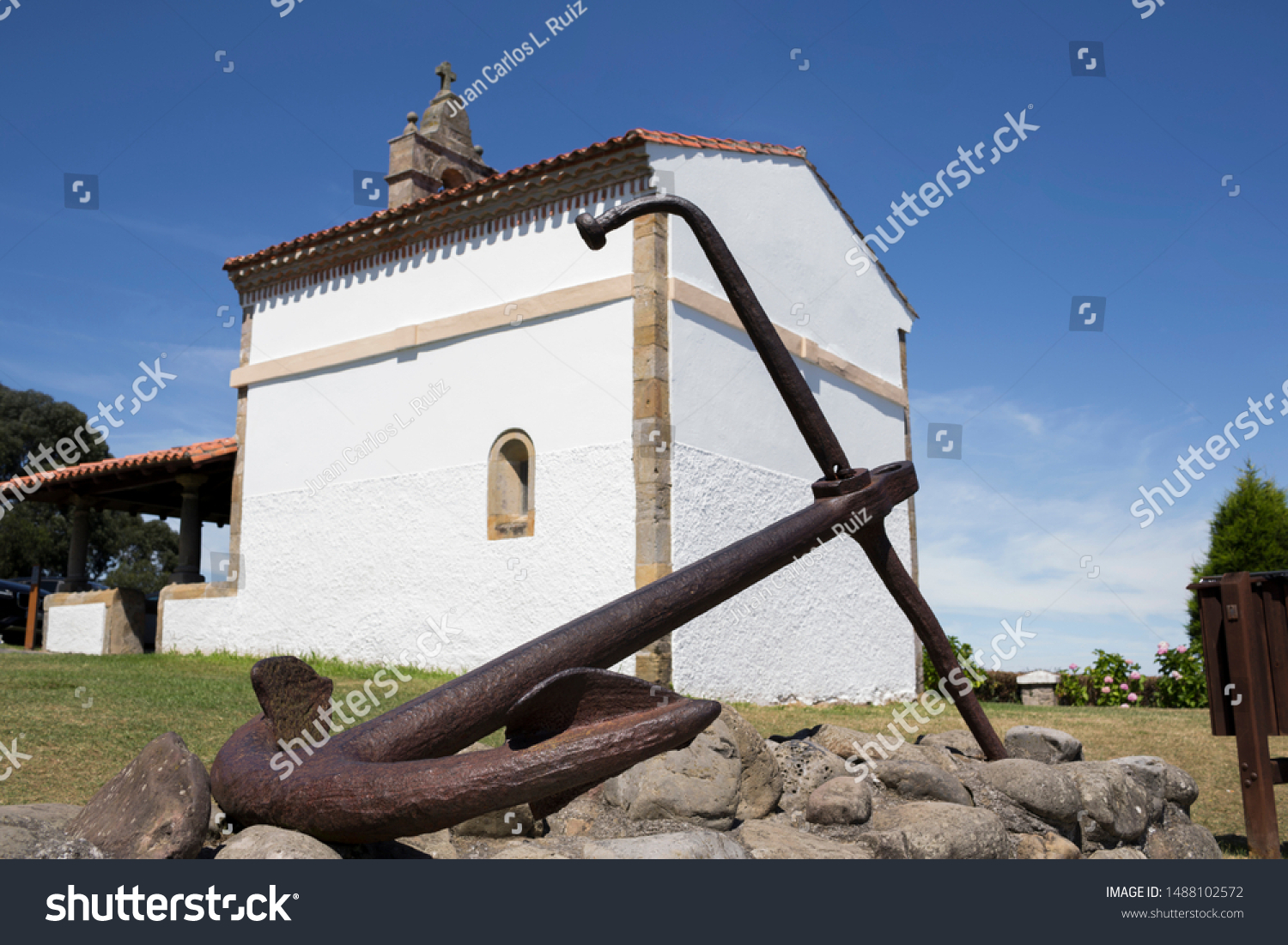 San Roque Church Old Anchor Asturias Stock Photo Edit Now 1488102572