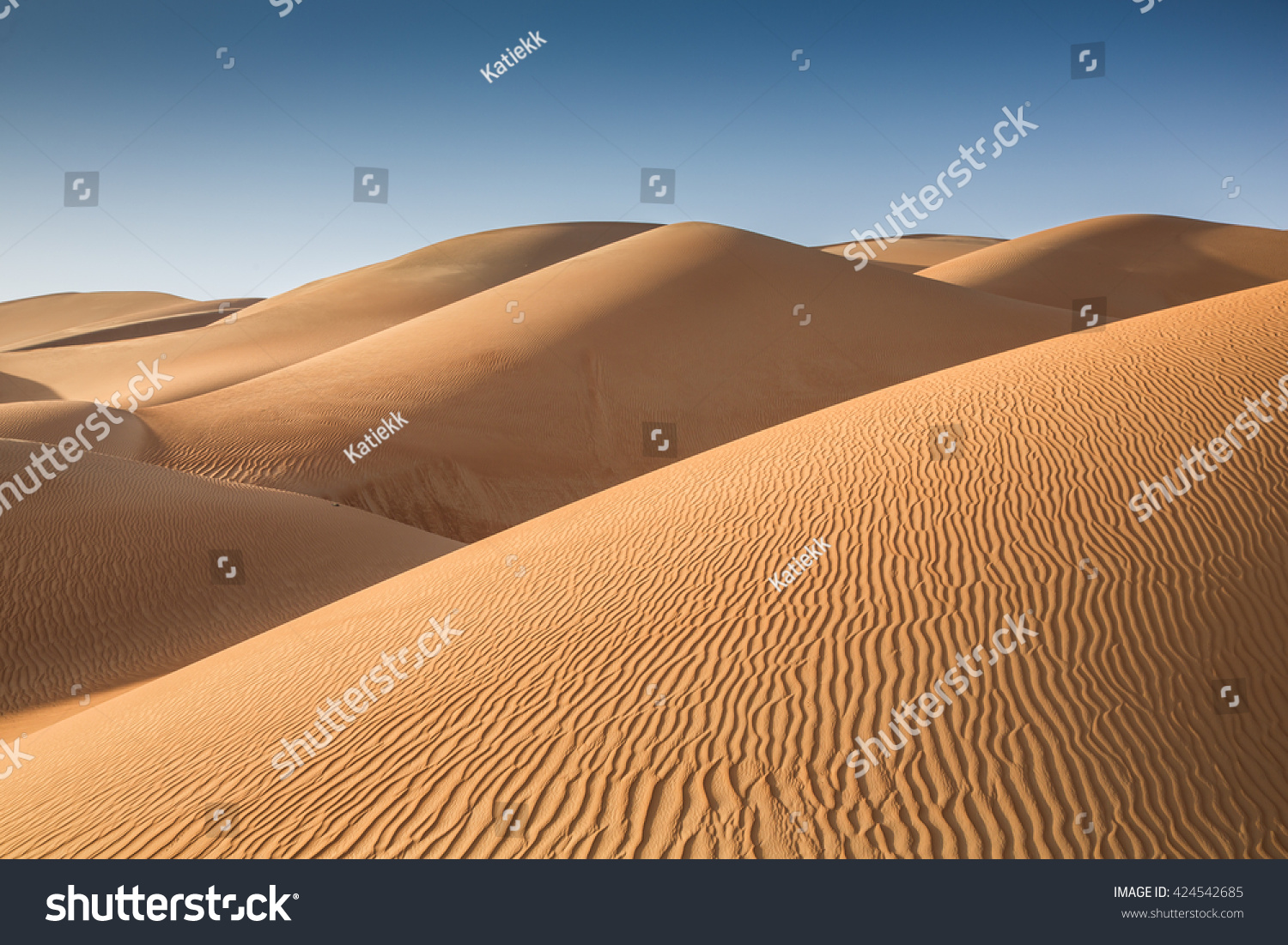 Sand Dunes Of Liwa Desert Stock Photo   Alamy