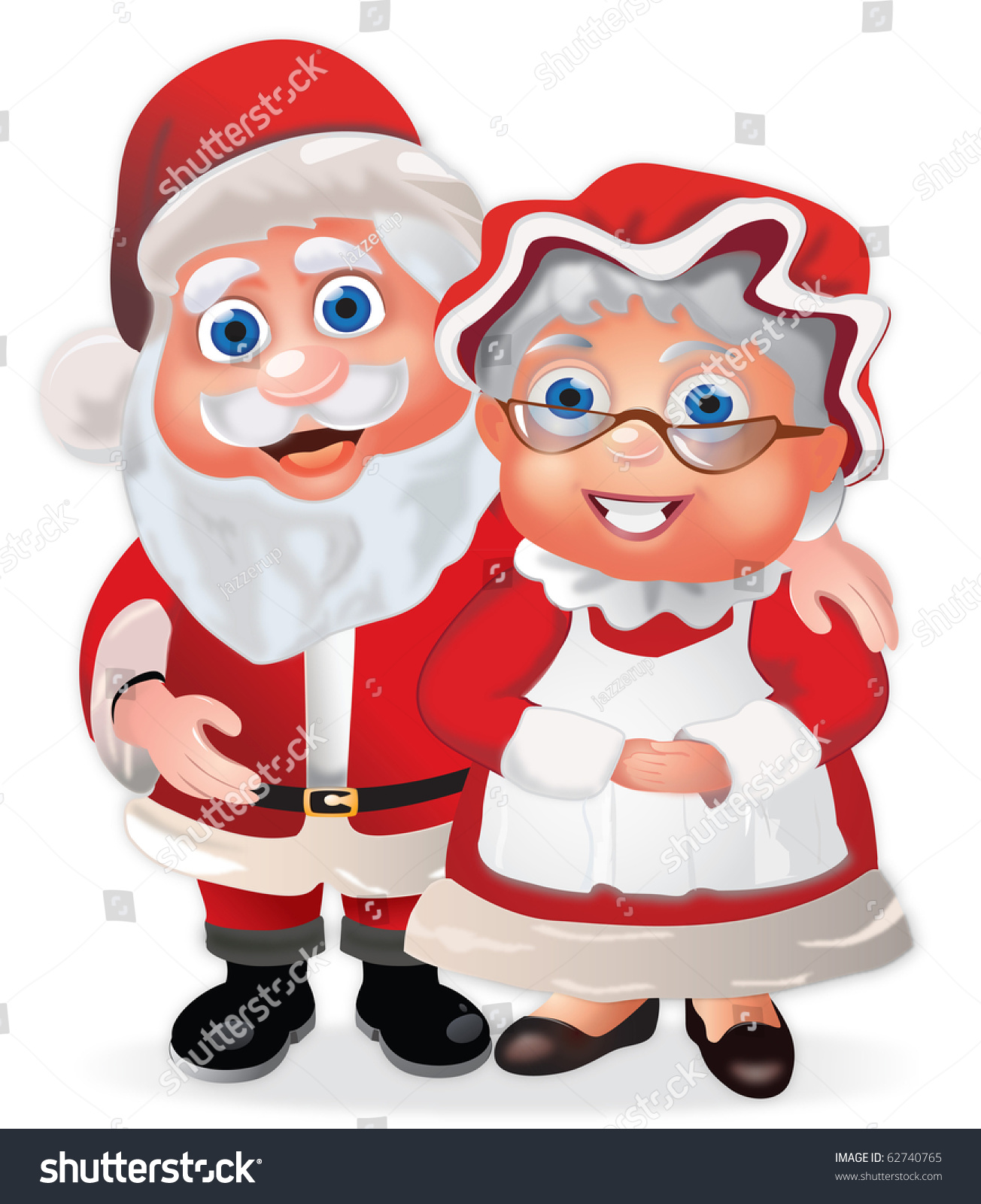 Santa Claus And His Wife Mrs Claus Stock Photo 62740765 : Shutterstock