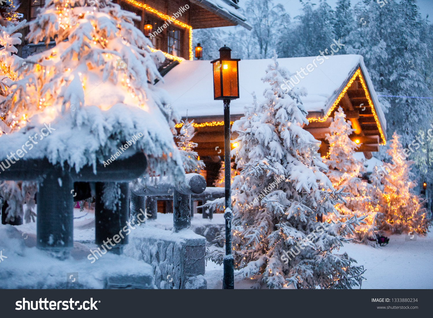 Santa Claus Village Lapland Finland Stock Photo Edit Now 1333880234