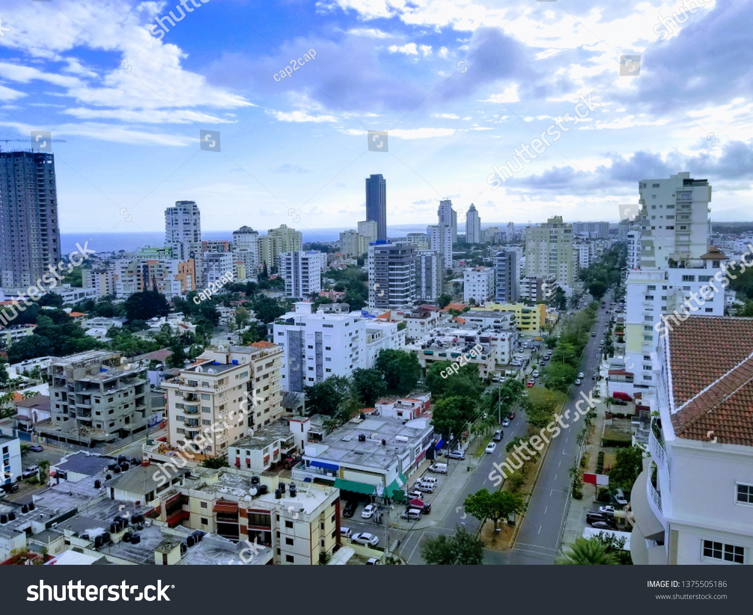 Santo Domingo Skyline Los Cacicazgos Stock Photo Edit Now