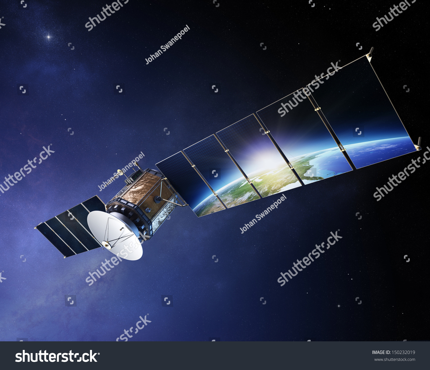 Satellite Communications With Earth Reflecting In Solar Panels ...