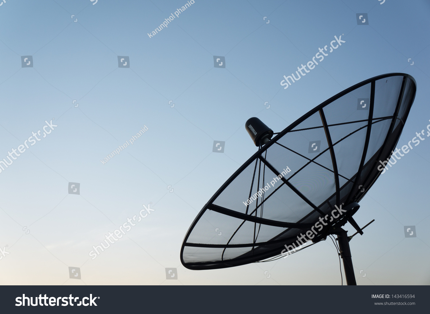 clear satellite dish