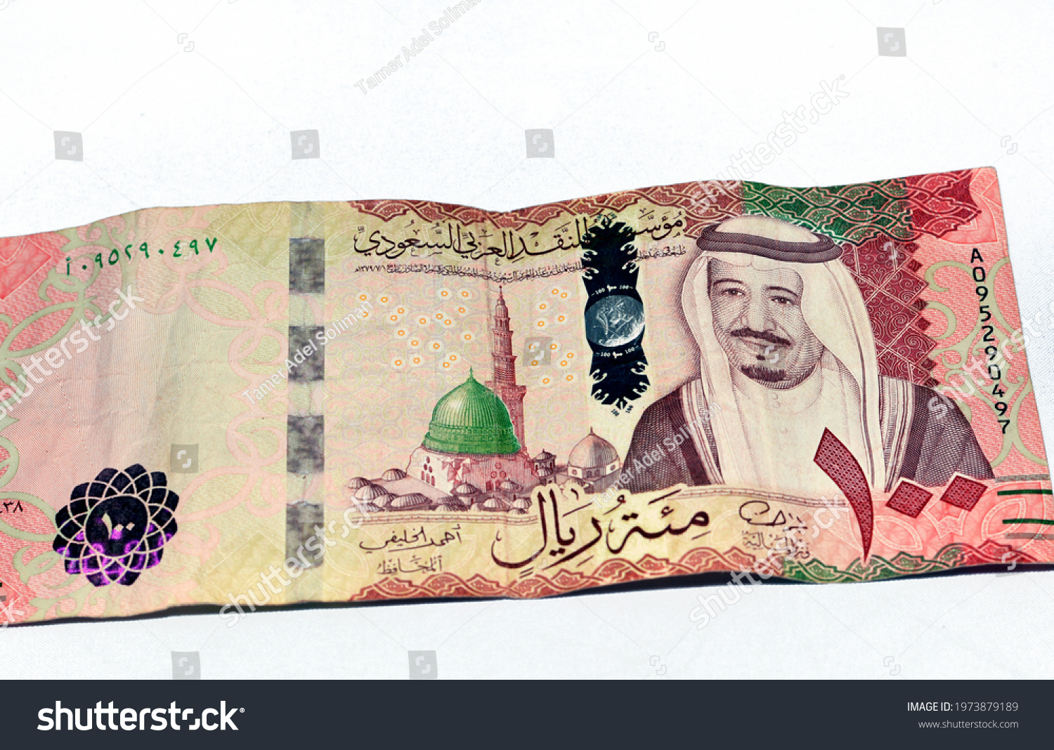 Saudi Arabia 100 Riyals Banknote Saudi Stock Photo 1973879189 ...