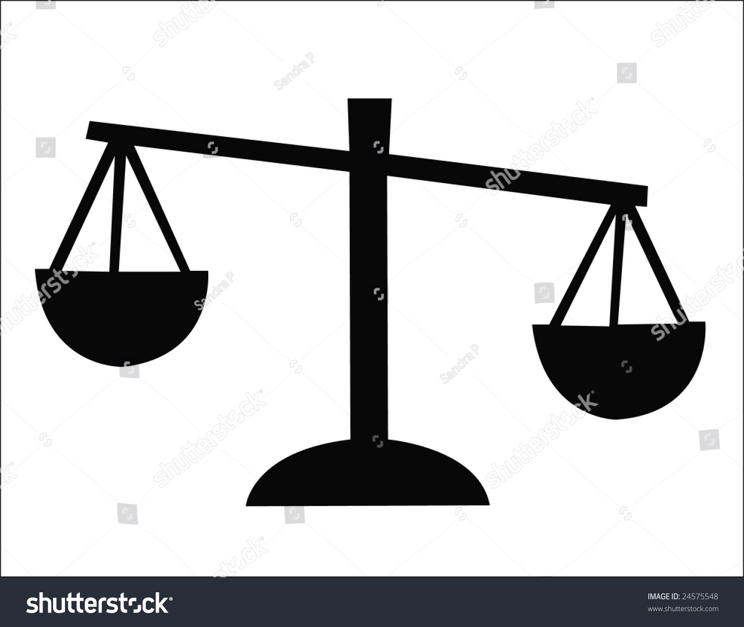 Scales Silhouette Stock Photo 24575548 : Shutterstock