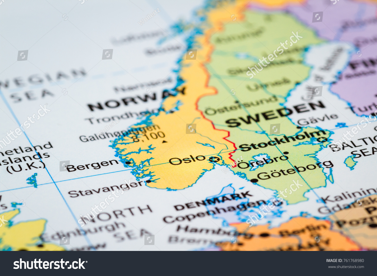 Scandinavia On World Map Scandinavia On World Map Oslo Norway Stock Photo 761768980 | Shutterstock