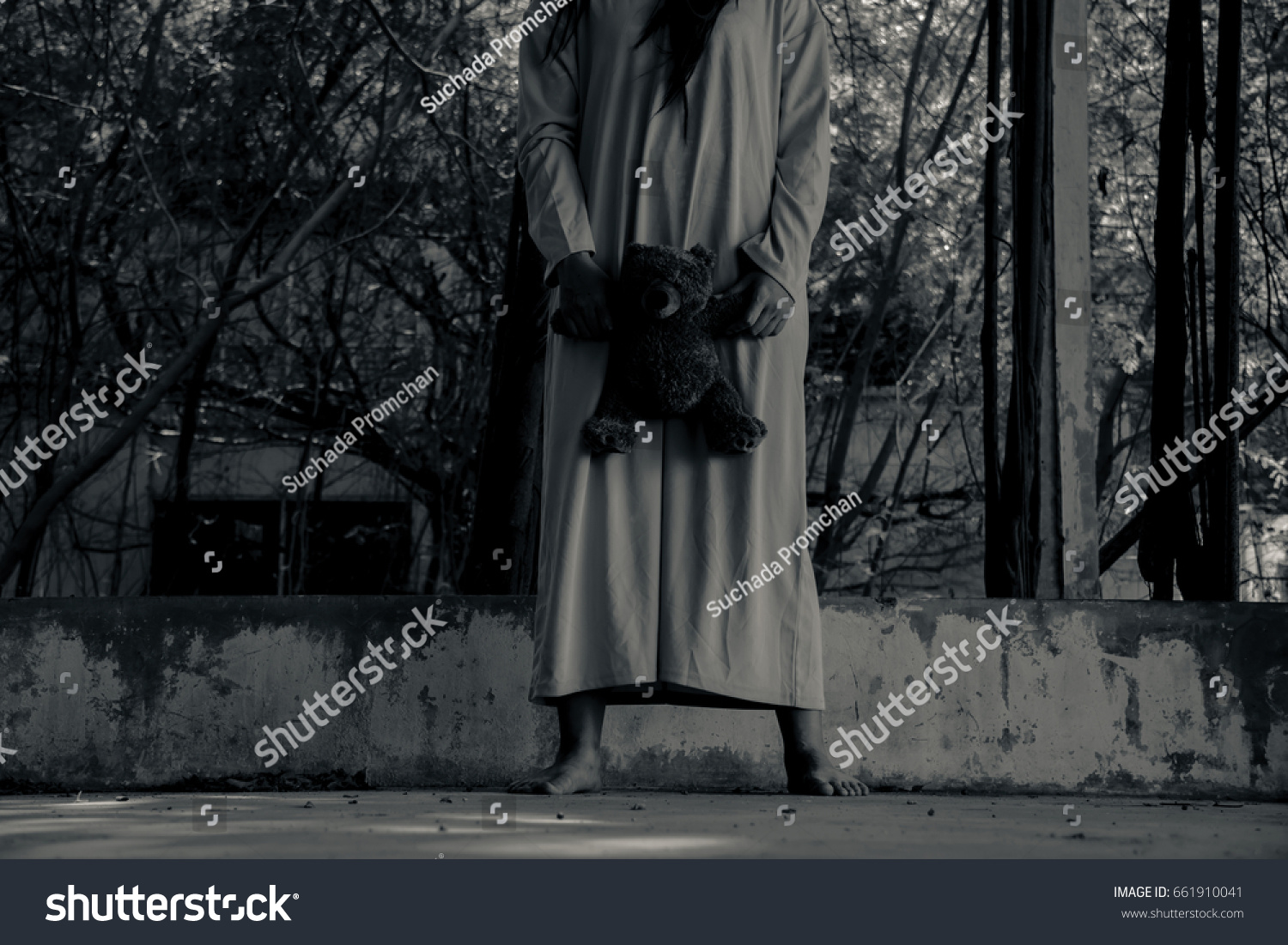 Scary Ghost Woman Haunted House Horror Stock Photo Edit Now