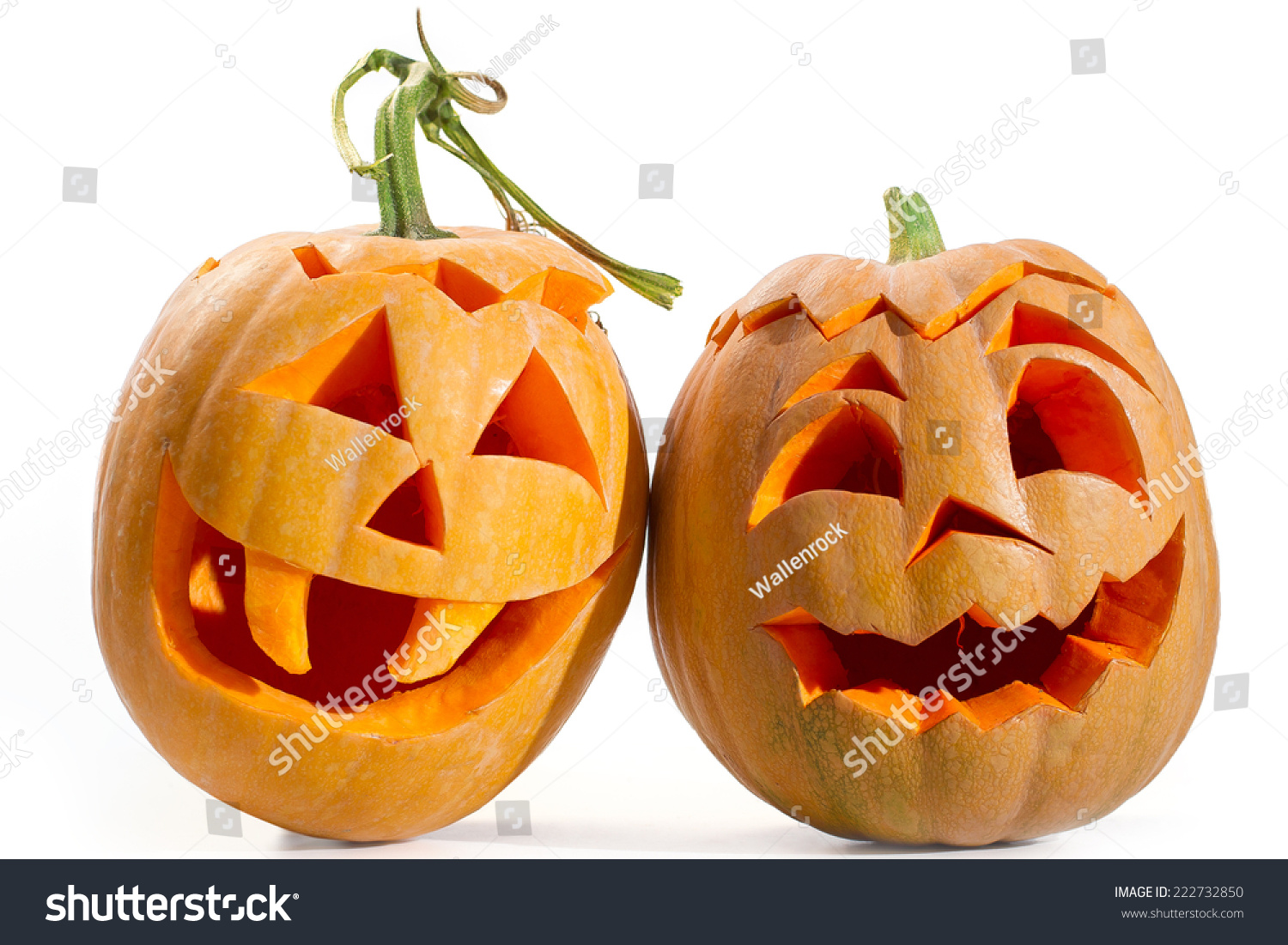 Scary Jack O Lantern Halloween Pumpkin Stock Photo 222732850 : Shutterstock