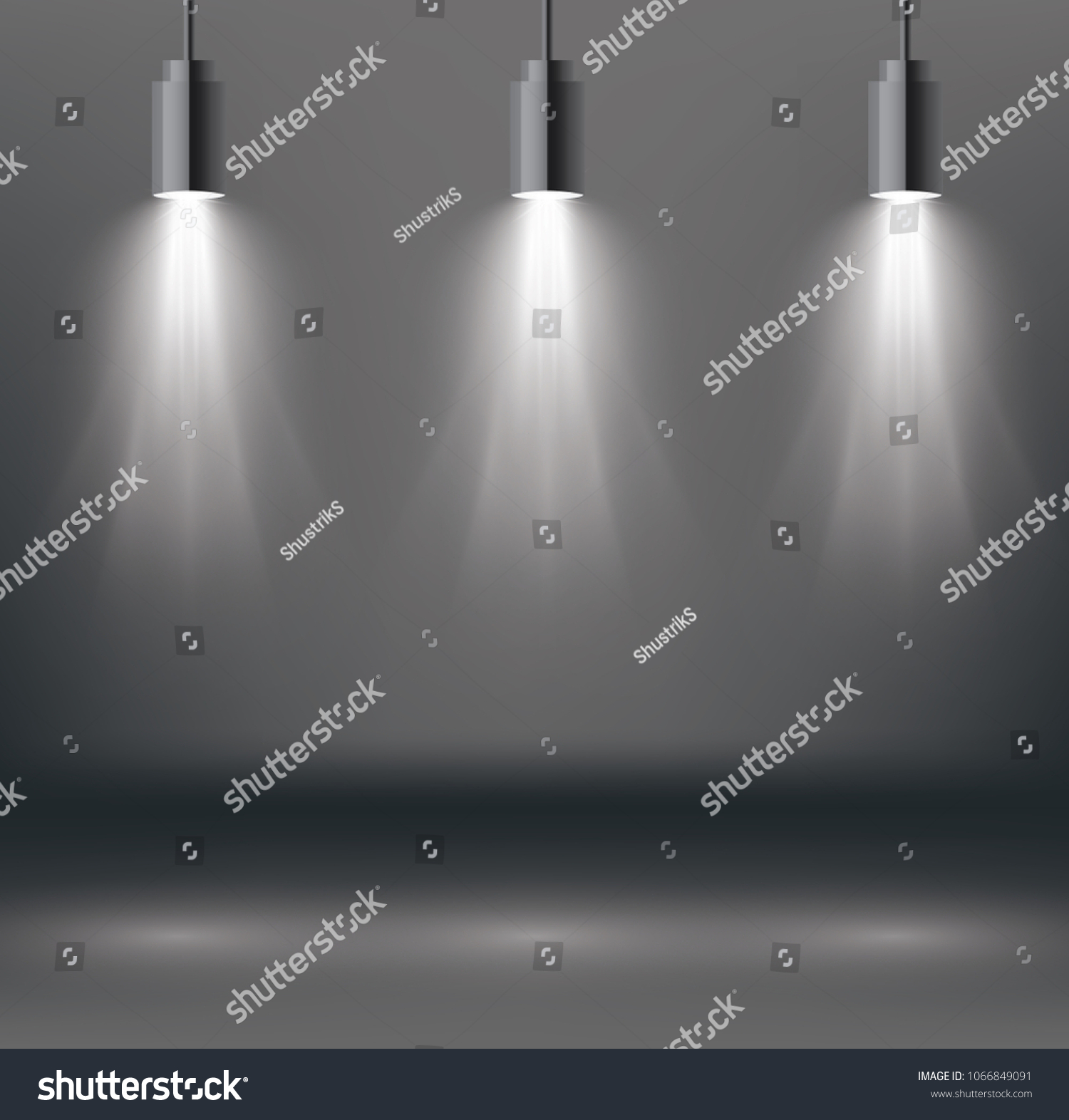 Scene Illumination Effects Spotlight Stock Illustration 1066849091