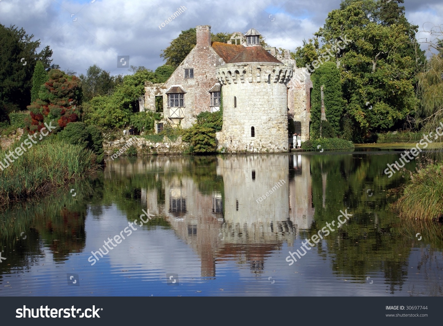 Scenic View Of A Castle At Lakeside Stock Photo 30697744 : Shutterstock