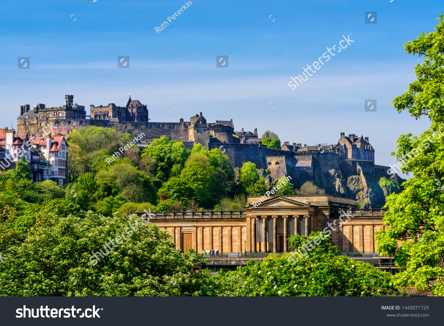Scenic View Edinburgh Castle Rests On Stock Photo Edit Now