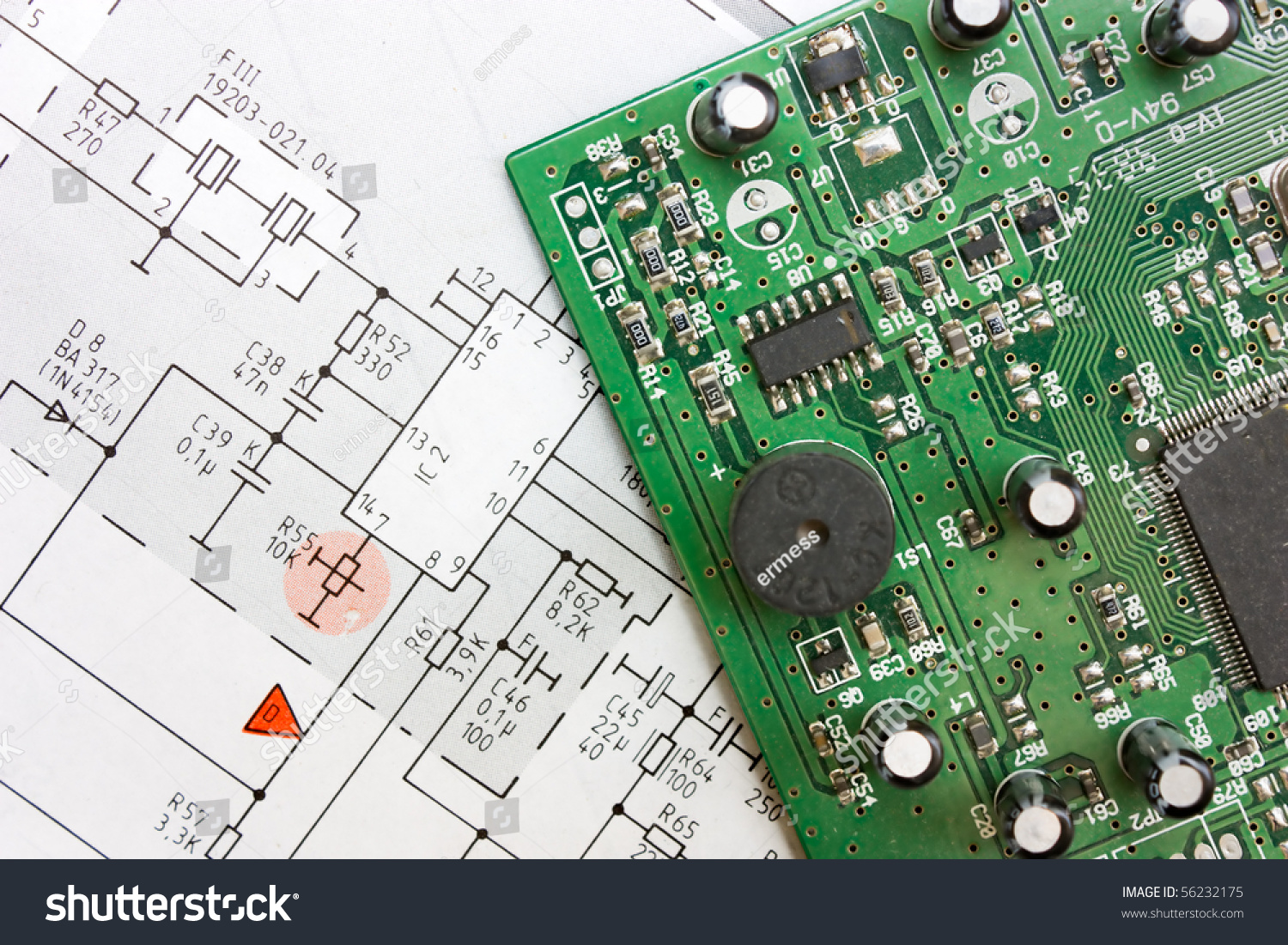electronic circuit board diagram