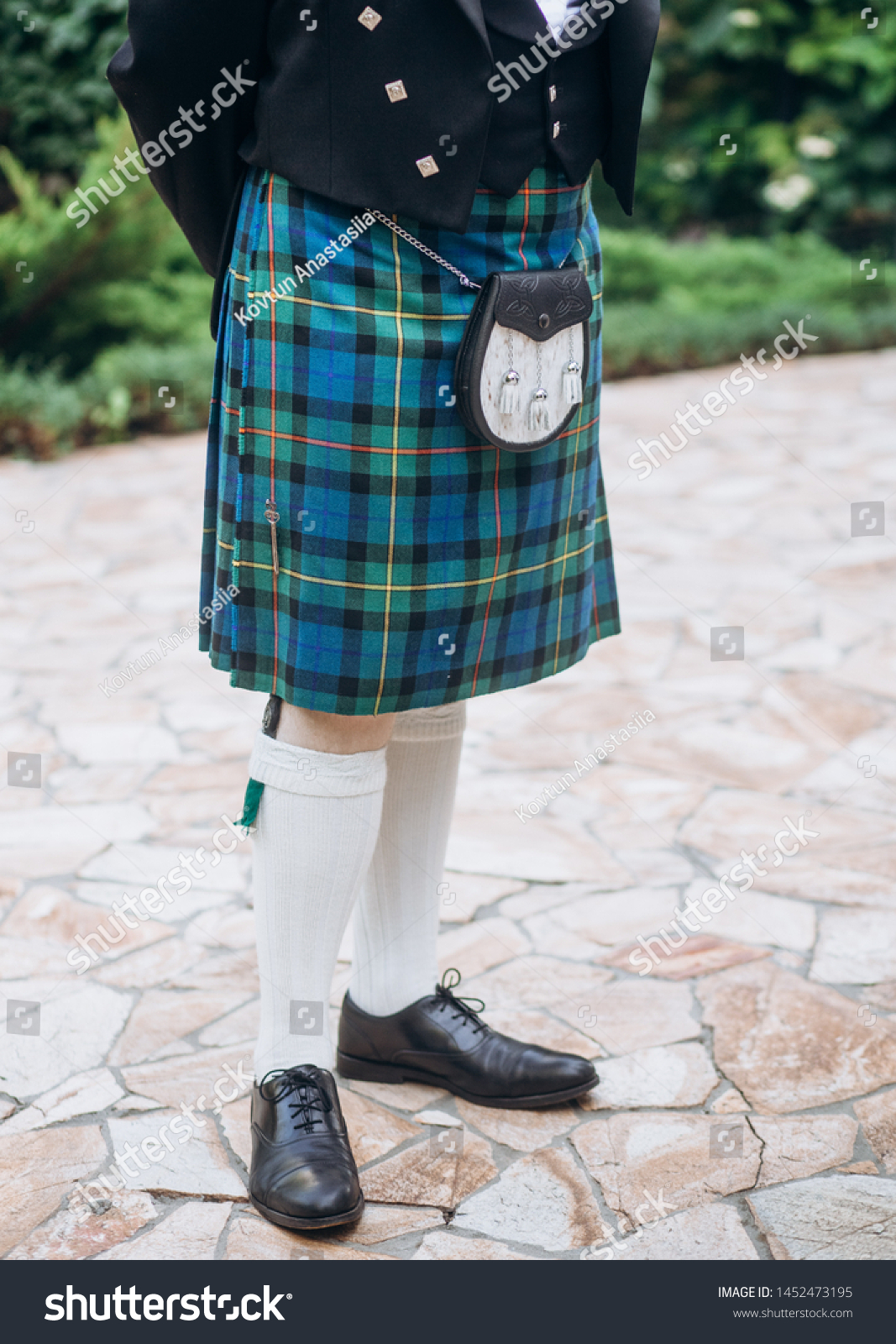 Scottish Kilt Men Clothing Stock Photo (Edit Now) 1452473195