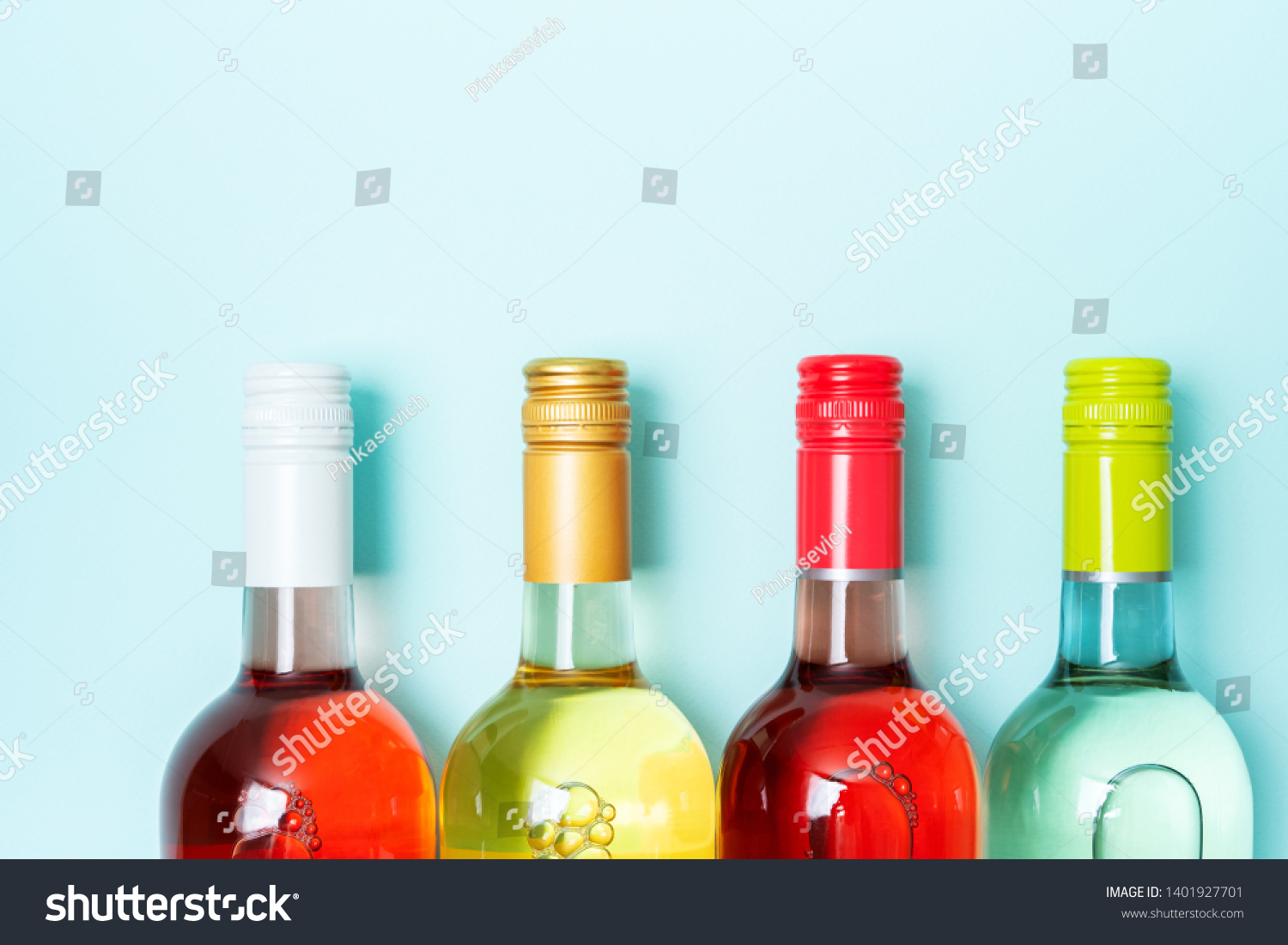 Download Screw Bottle Foil Caps Different Bright Stock Photo Edit Now 1401927701