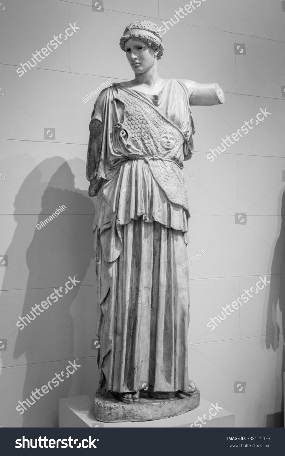 Sculpture Athene Ancient Greek Mythology Stock Photo (Edit Now) 338125433