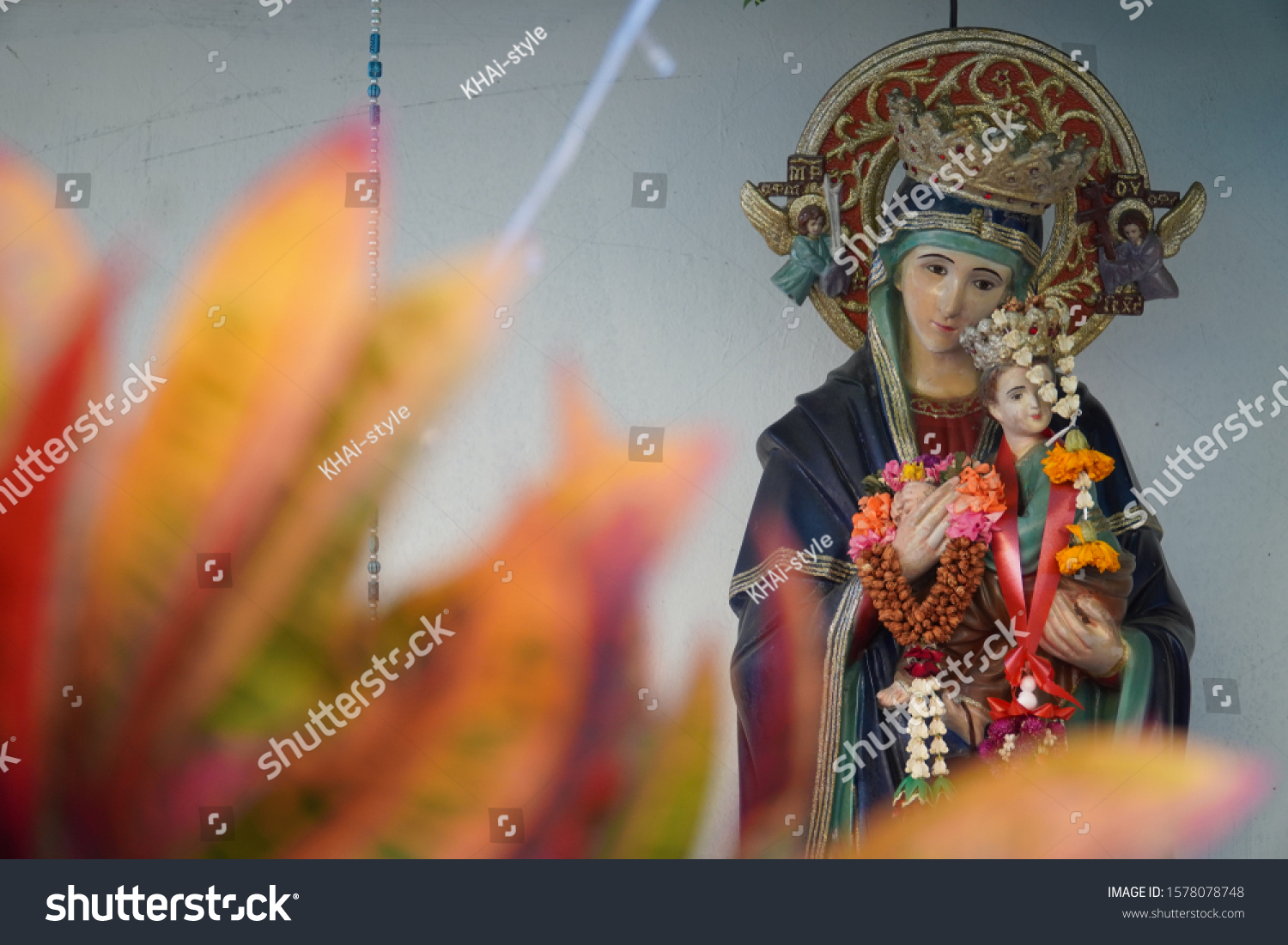 Sculpture Saint Mary Mother Jesus God Stock Photo 1578078748 | Shutterstock