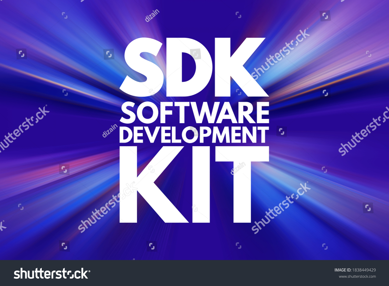 Sdk Software Development Kit Collection Software Stock Illustration