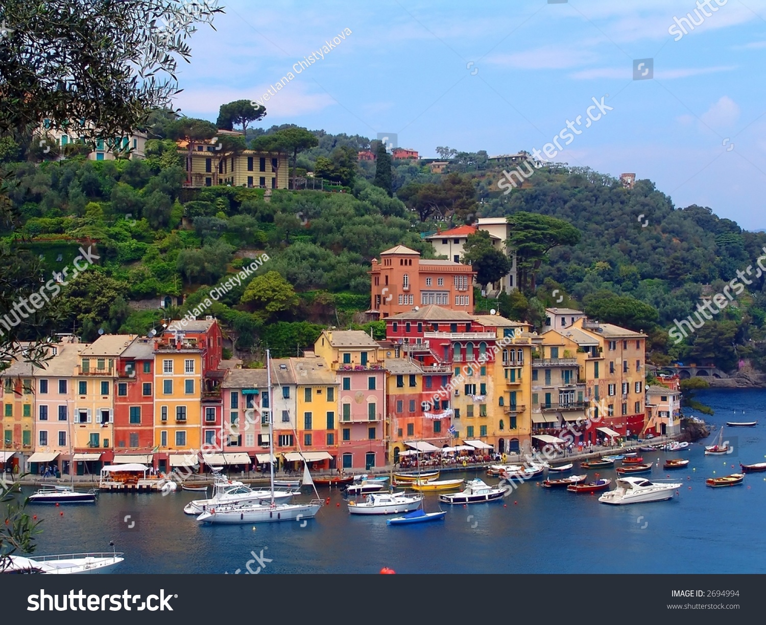 Sea Dock In Beautiful Italian Town Portofino Stock Photo 2694994 ...