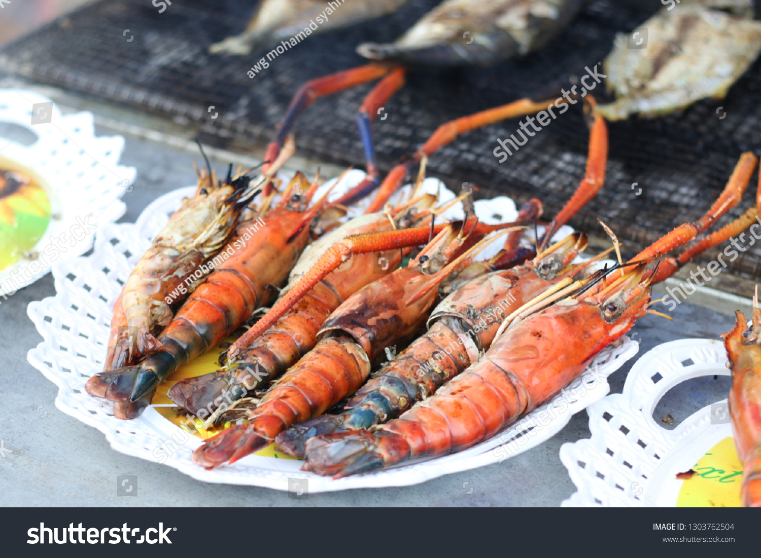 Seafood Kota Kinabaluudang Galah Sepit Biru Stock Photo Edit Now 1303762504