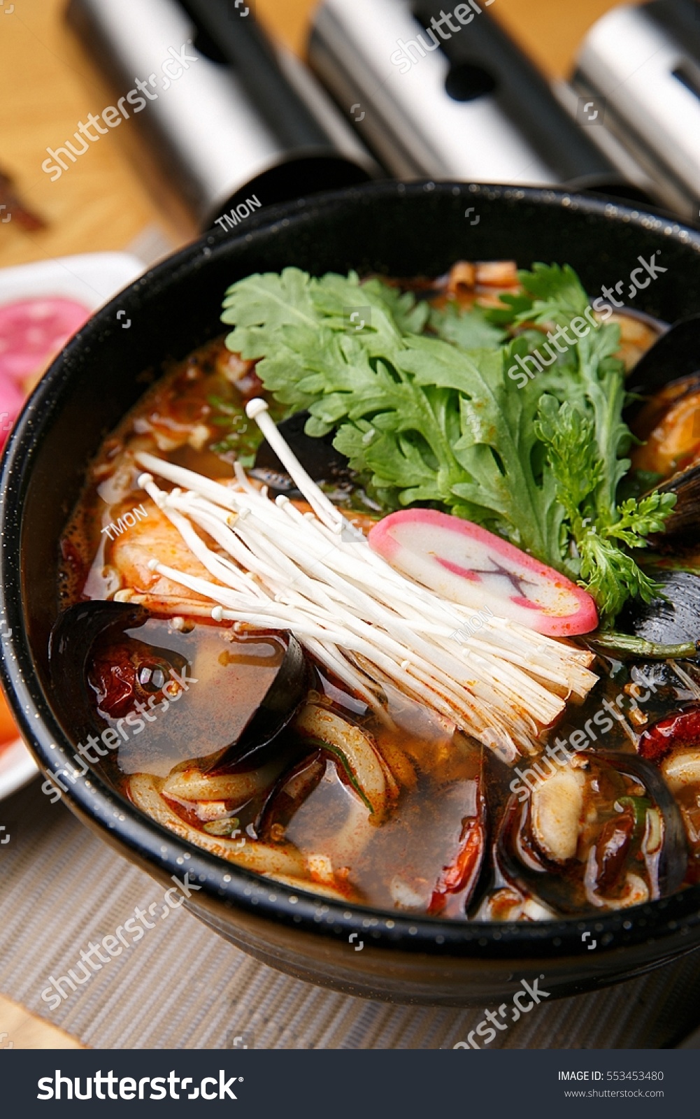 Seafood Udon Noodles Korean Food Style Stock Photo 553453480 Shutterstock