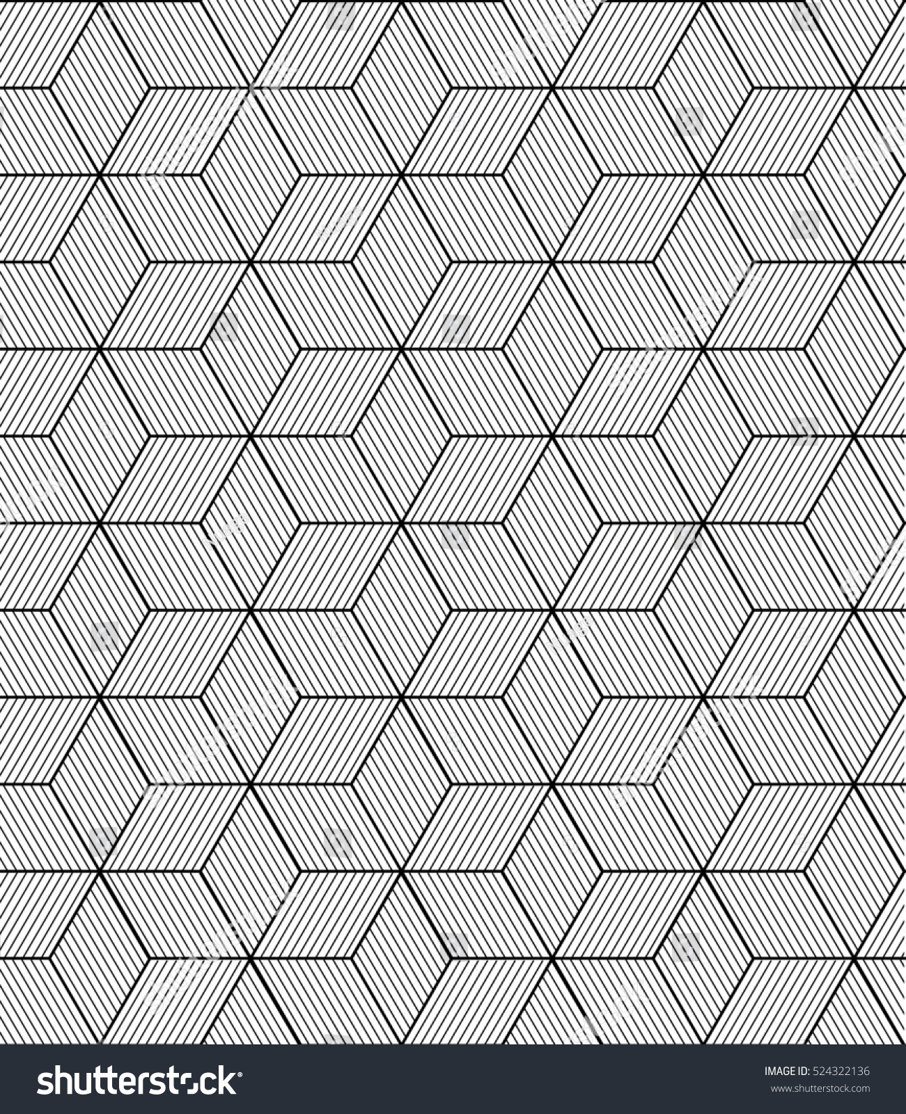 Seamless Abstract Hexagonal Pattern Background Optical Stock ...