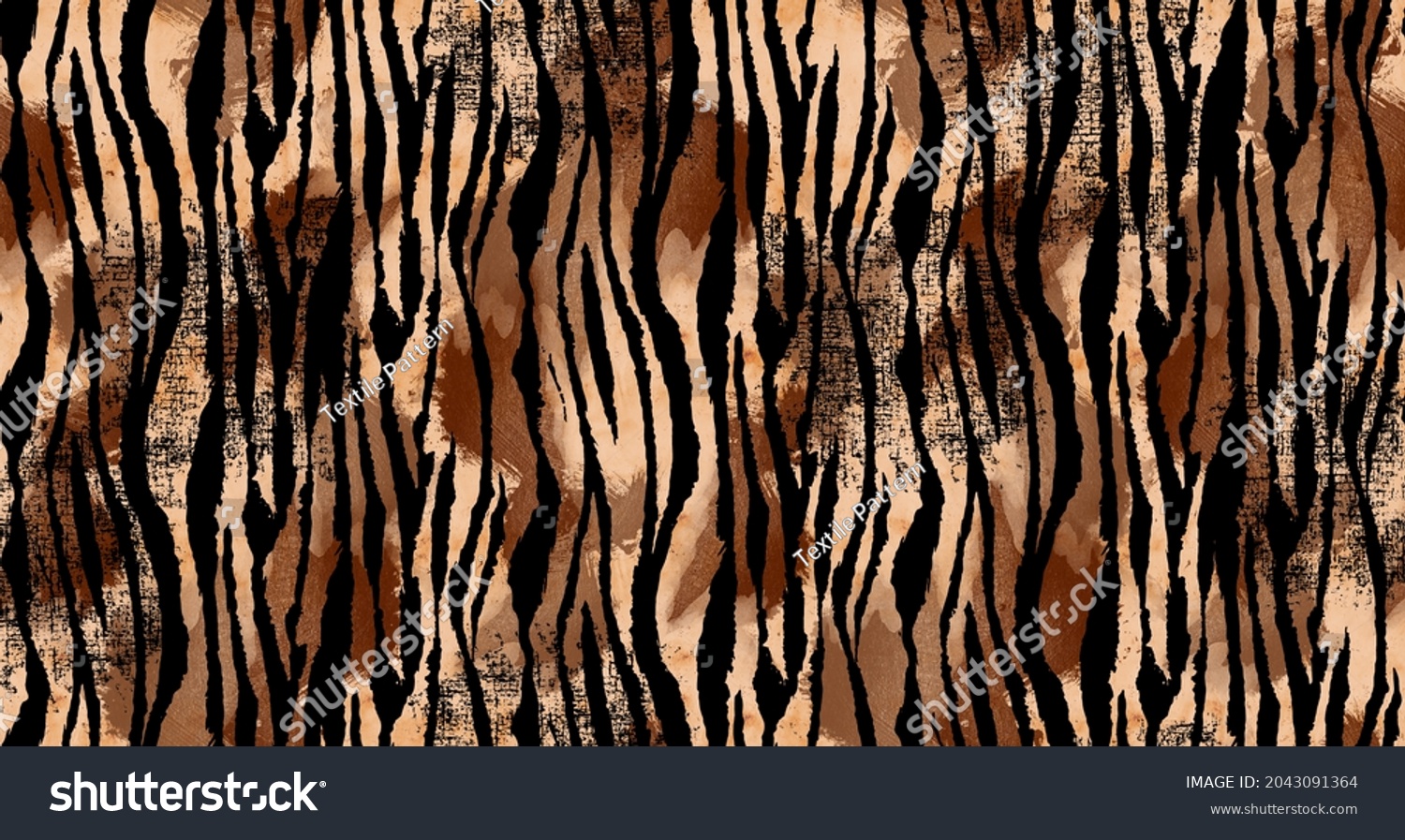 Seamless abstract zebra pattern, texture print.