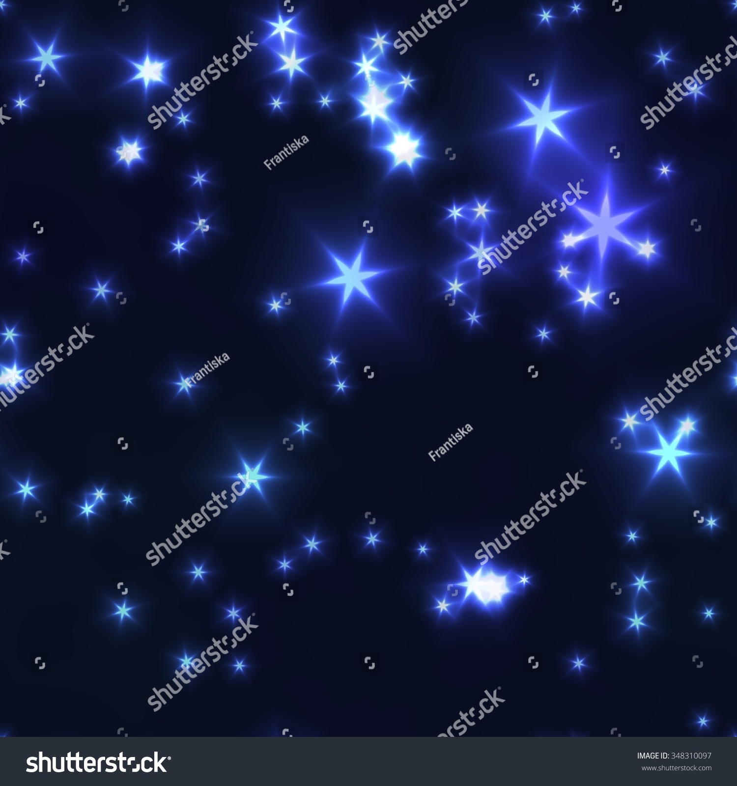 Seamless Blue Shining Stars Stock Illustration 348310097 | Shutterstock