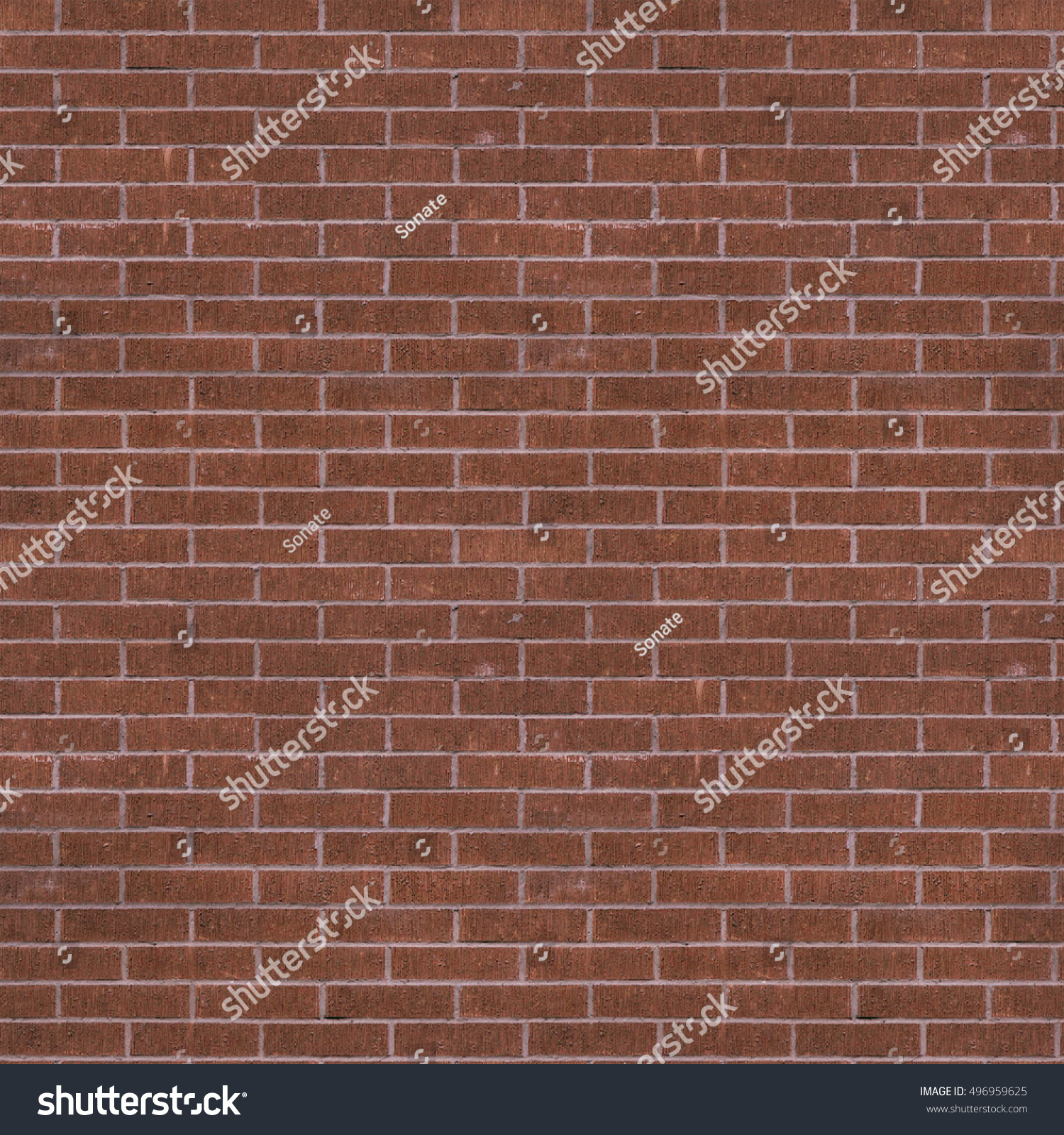 Seamless Brown Brick Wall Texture Background Stock Photo 496959625 ...