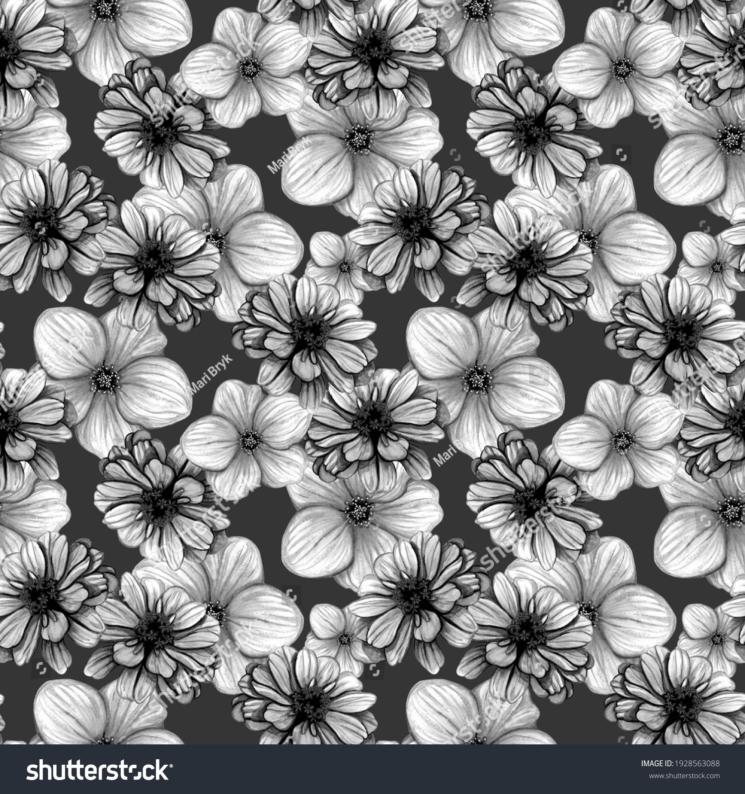 822,709 Seamless black floral pattern Images, Stock Photos & Vectors ...